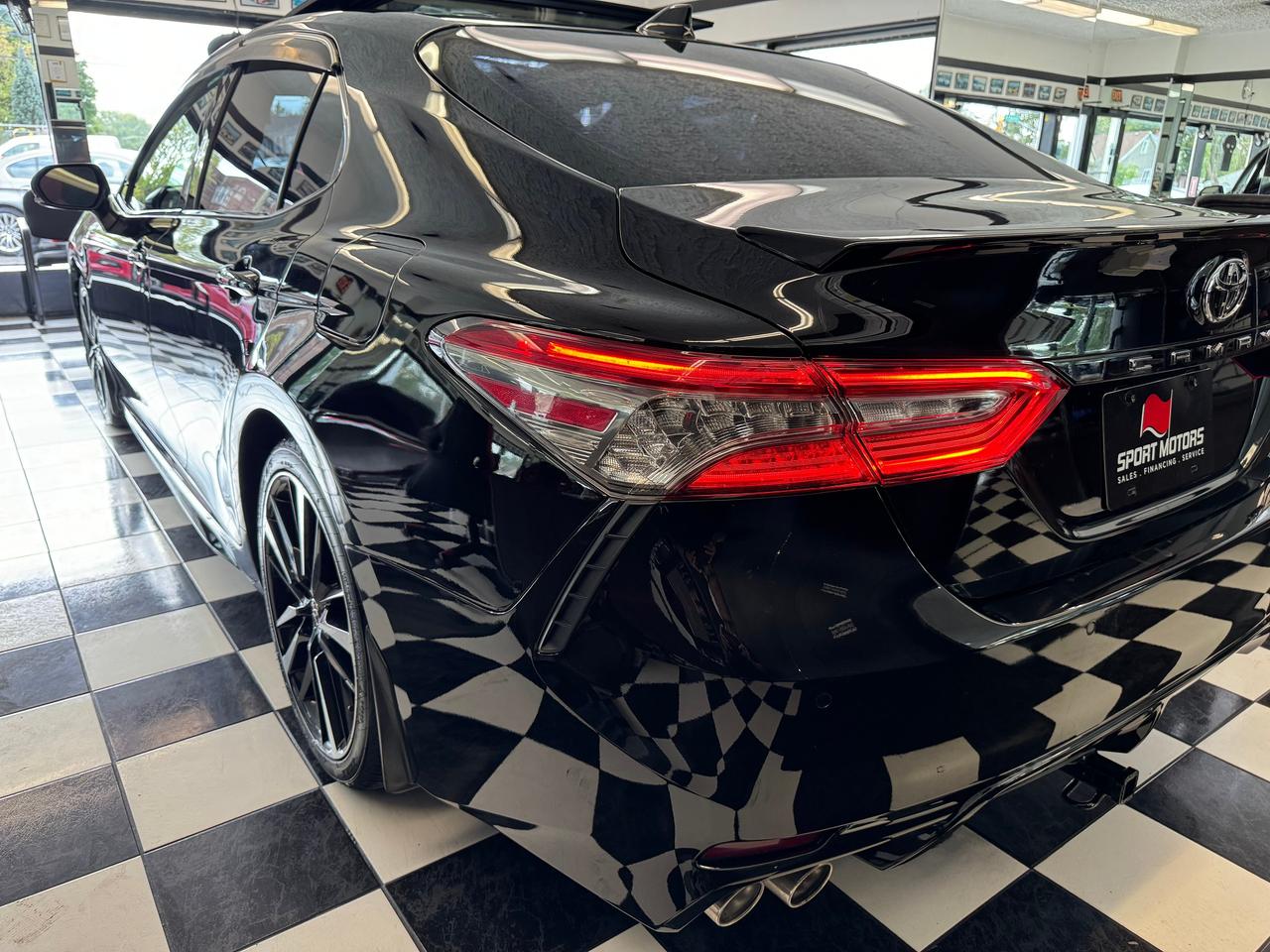 2018 Toyota Camry XSE+Red Leather+New Tires+Brakes+BSM+Roof+LaneKeep Photo
