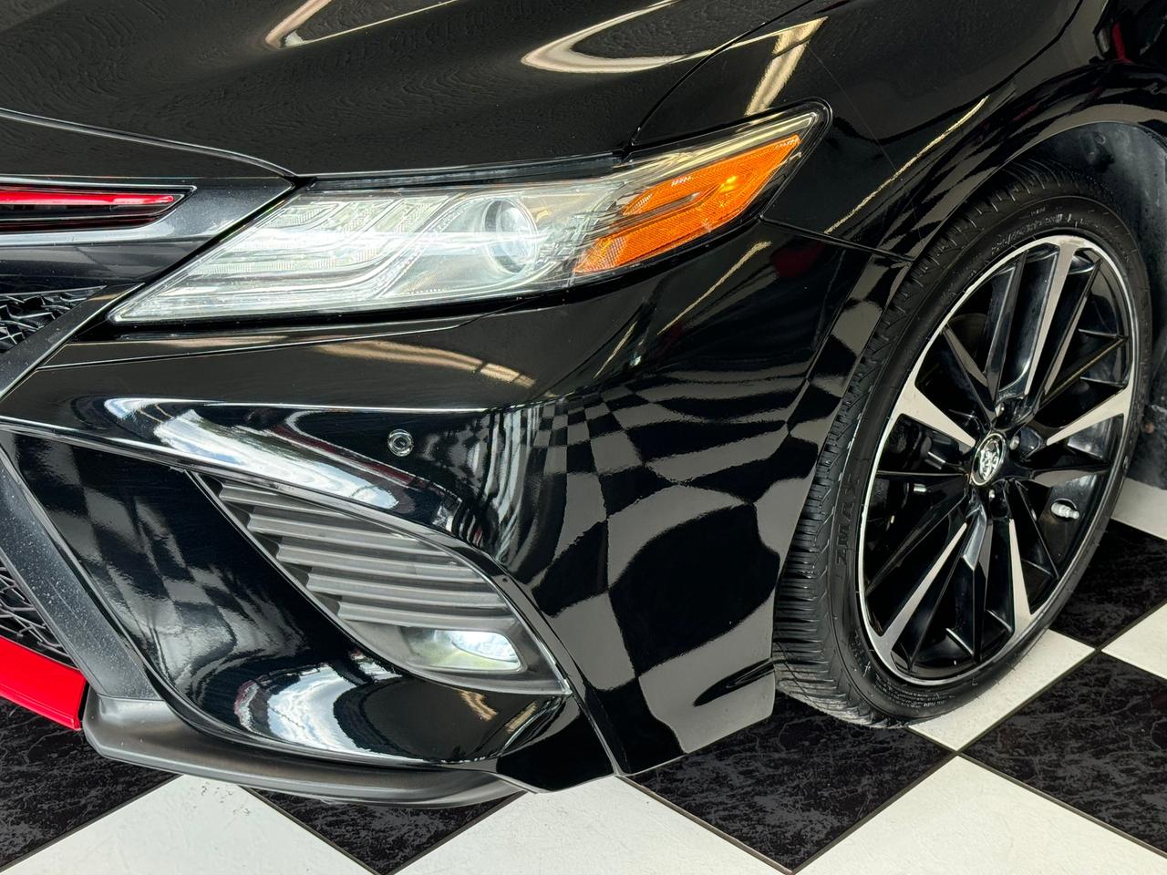 2018 Toyota Camry XSE+Red Leather+New Tires+Brakes+BSM+Roof+LaneKeep Photo