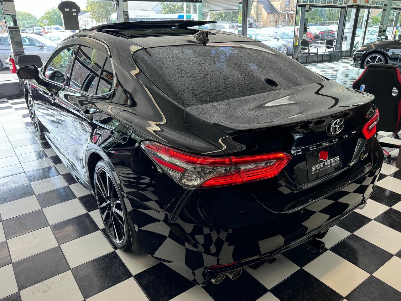 2018 Toyota Camry XSE+Red Leather+New Tires+Brakes+BSM+Roof+LaneKeep Photo
