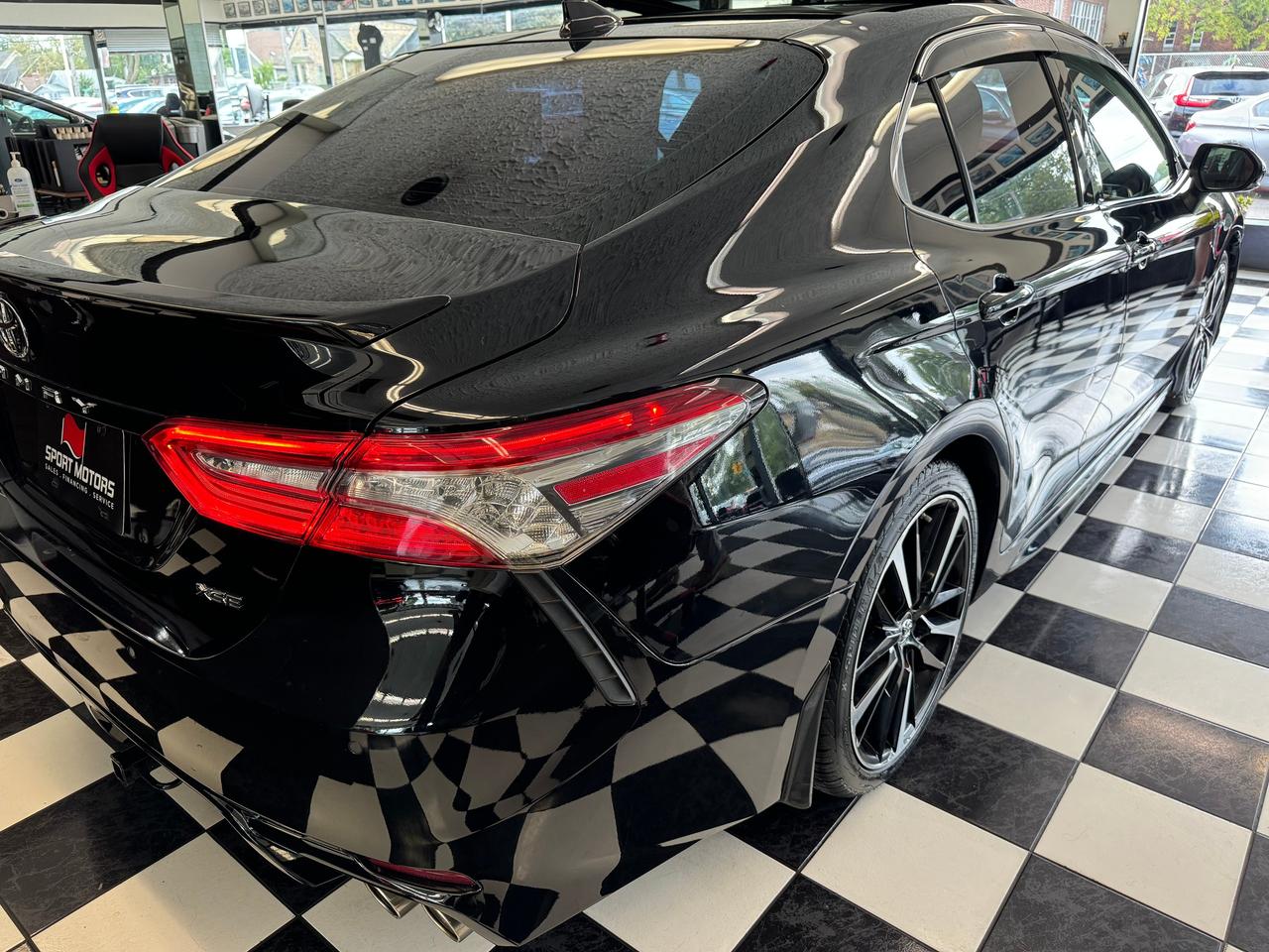 2018 Toyota Camry XSE+Red Leather+New Tires+Brakes+BSM+Roof+LaneKeep Photo