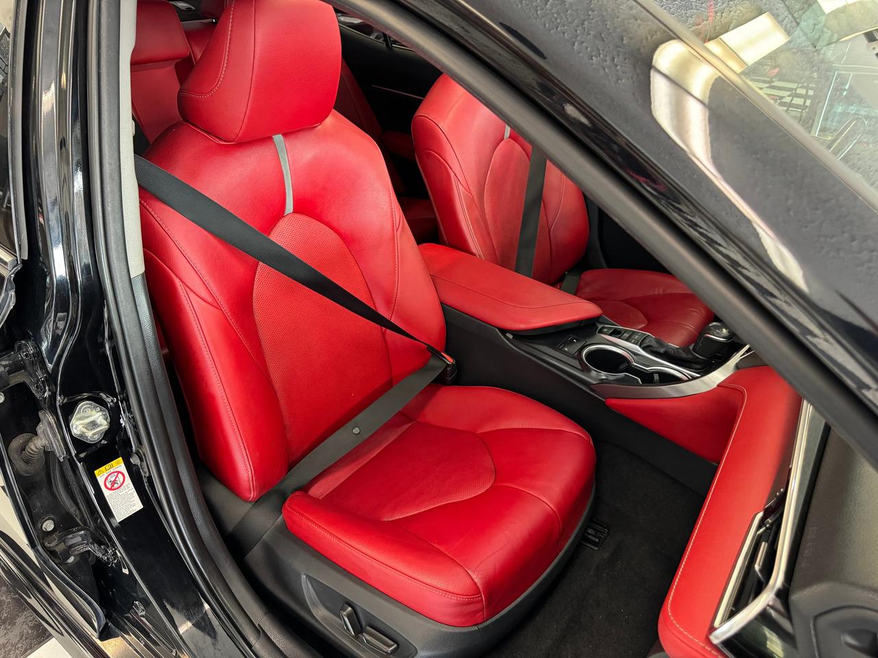 2018 Toyota Camry XSE+Red Leather+New Tires+Brakes+BSM+Roof+LaneKeep Photo