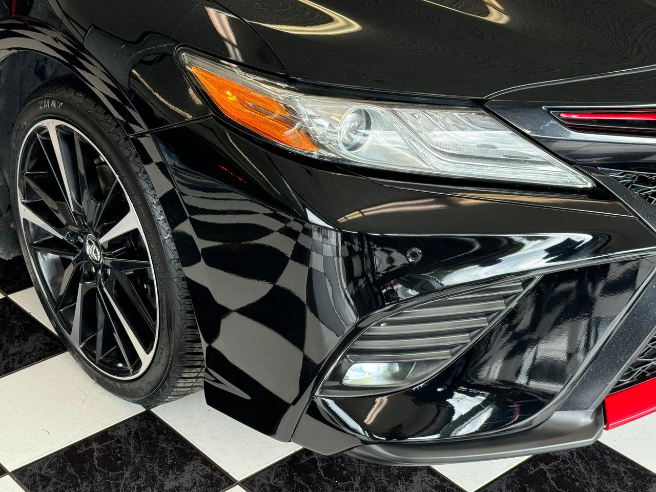 2018 Toyota Camry XSE+Red Leather+New Tires+Brakes+BSM+Roof+LaneKeep Photo