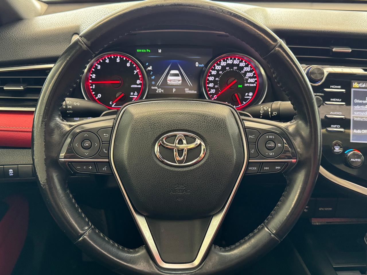 2018 Toyota Camry XSE+Red Leather+New Tires+Brakes+BSM+Roof+LaneKeep Photo