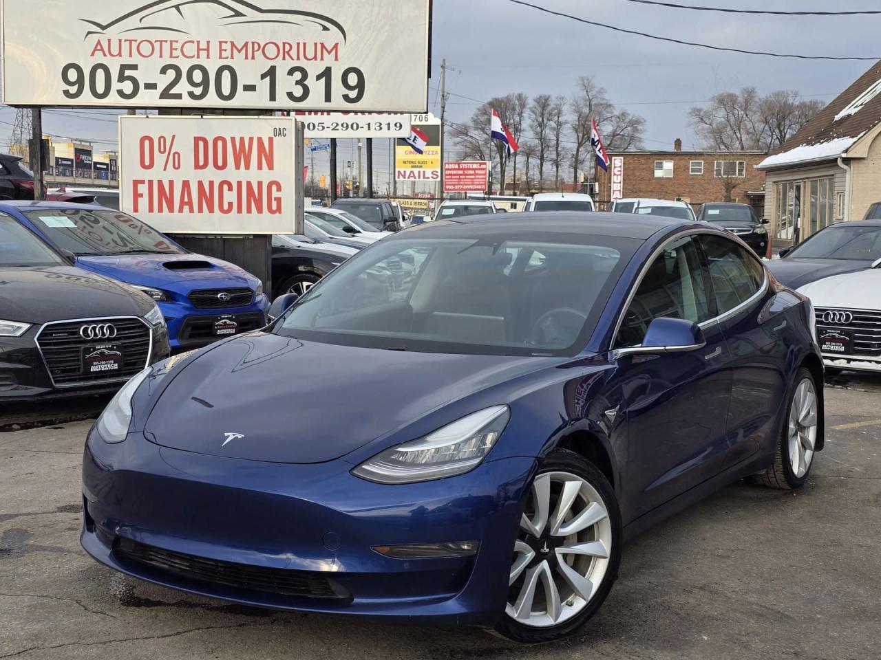 Used 2020 Tesla Model 3 Long Range AWD / Pano Roof / Navi / Lthr for sale in Mississauga, ON