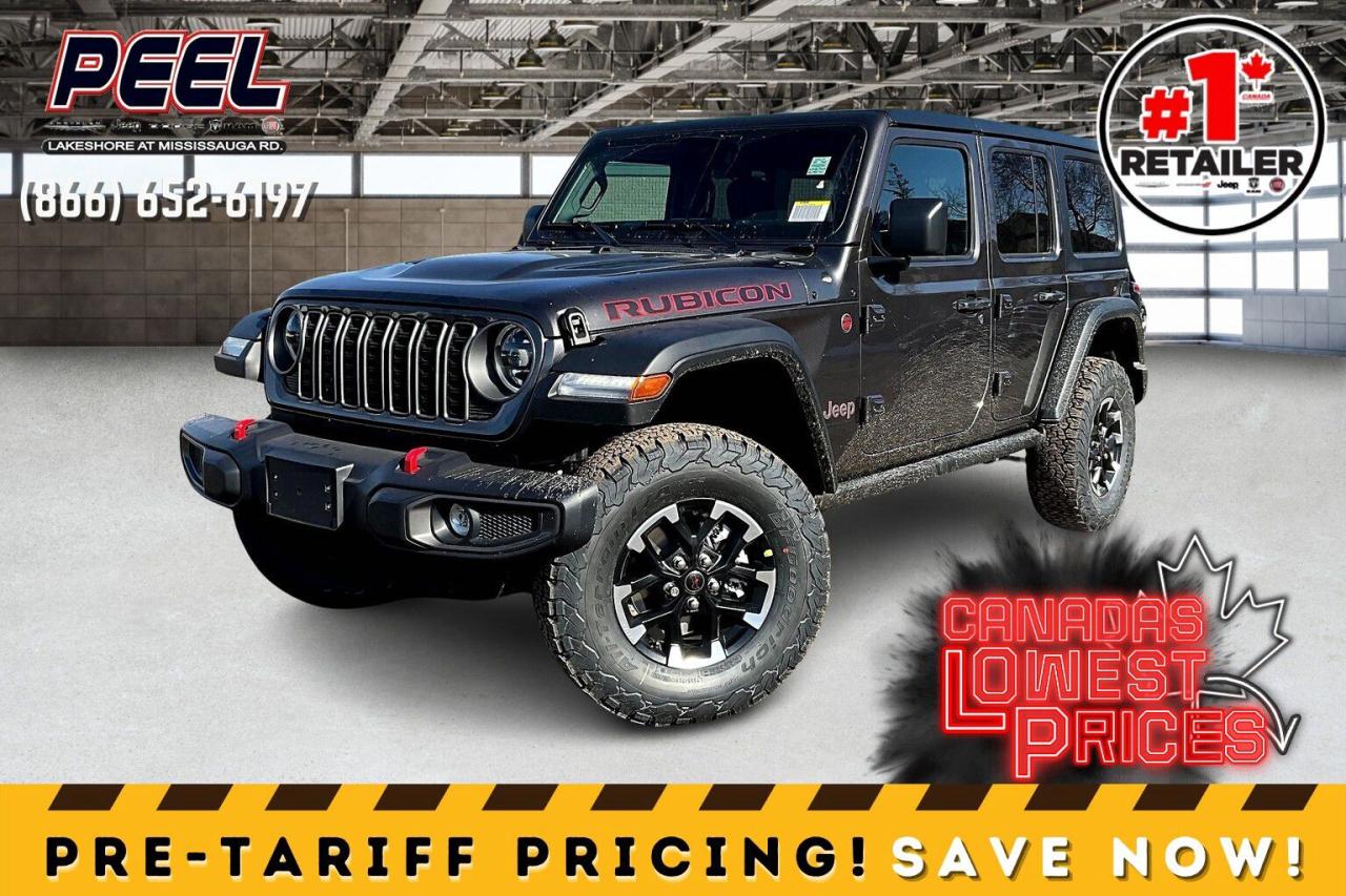 New 2025 Jeep Wrangler RUBICON 4 DOOR | Leather | Hardtop | Safety Grp for sale in Mississauga, ON