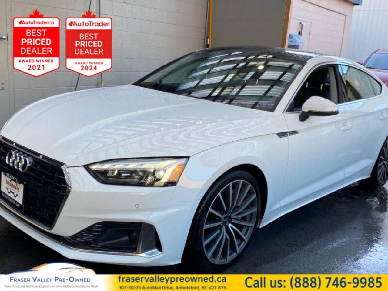 Used 2023 Audi A5 Sportback Komfort 45 TFSI quattro  Local, Low KM for sale in Abbotsford, BC