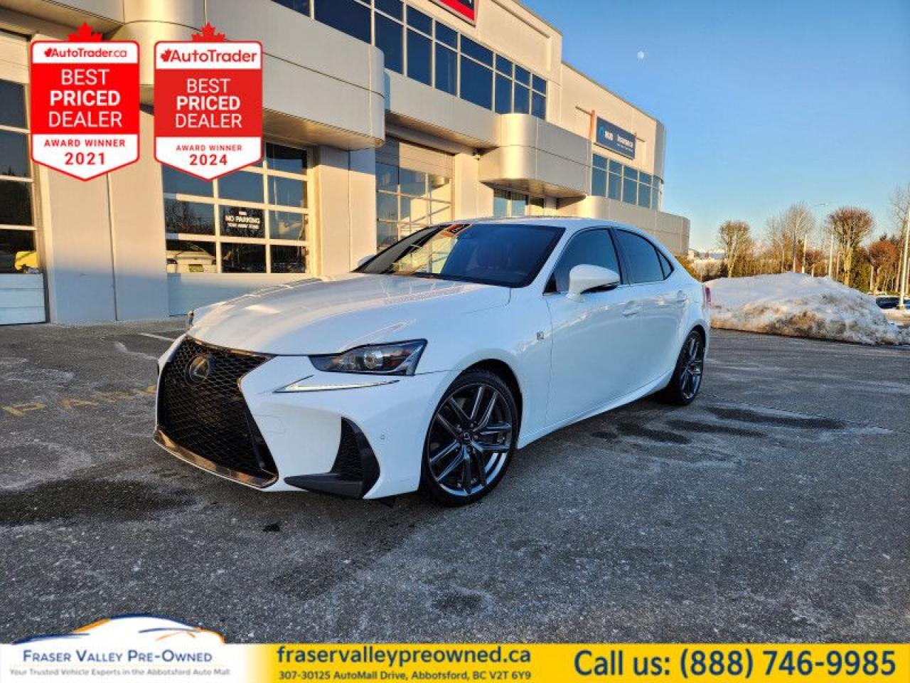 Used 2018 Lexus IS 350 F SPORT  Heated/Cooled Seats, Red/Black Leathe for sale in Abbotsford, BC