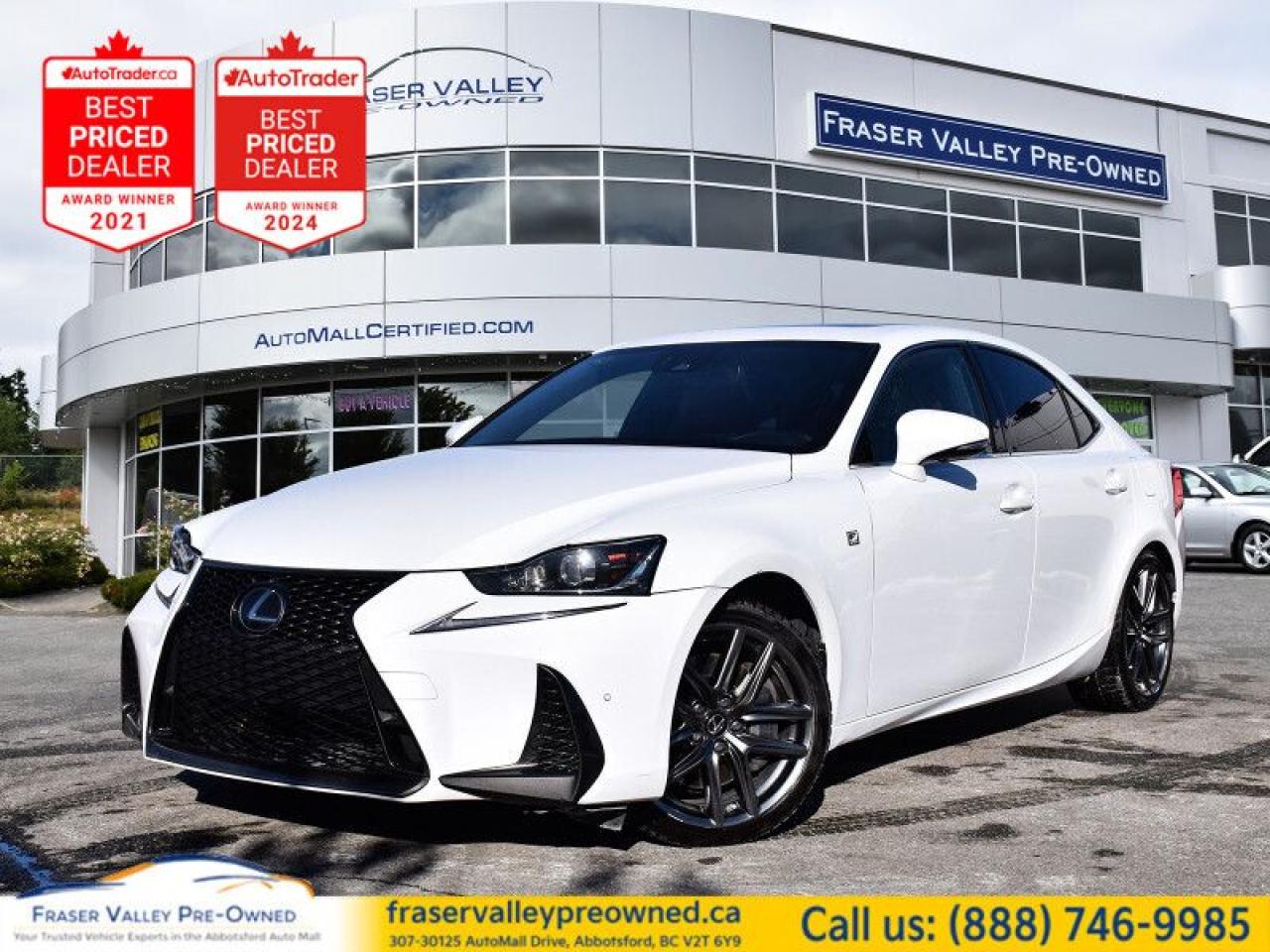 Used 2018 Lexus IS 350 F SPORT  Heated/Cooled Seats, Red/Black Leathe for sale in Abbotsford, BC