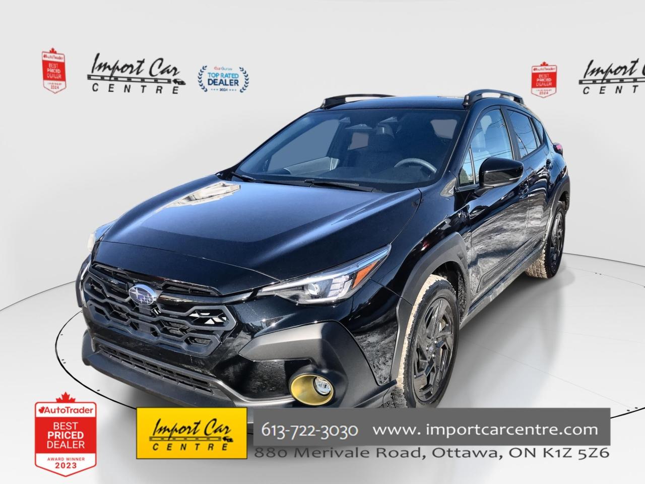 Used 2024 Subaru XV Crosstrek Onyx LIKE NEW!!  ONLY 3,516KMS, EYESIGHT, HTD. SEA for sale in Ottawa, ON