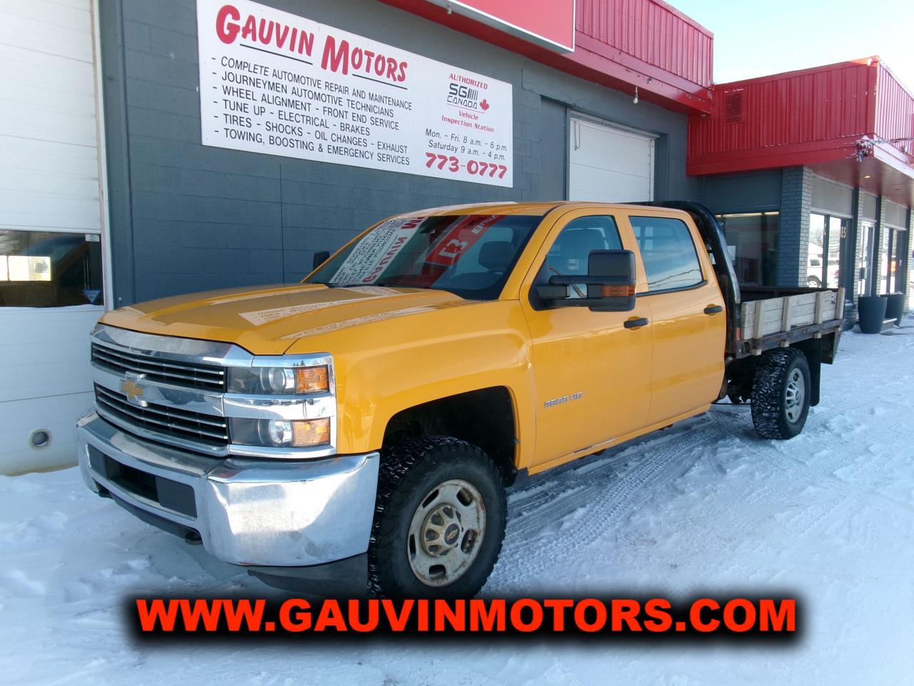 Used 2018 Chevrolet Silverado 2500 HD 4WD Crew Cab 153  Work Truck for sale in Swift Current, SK