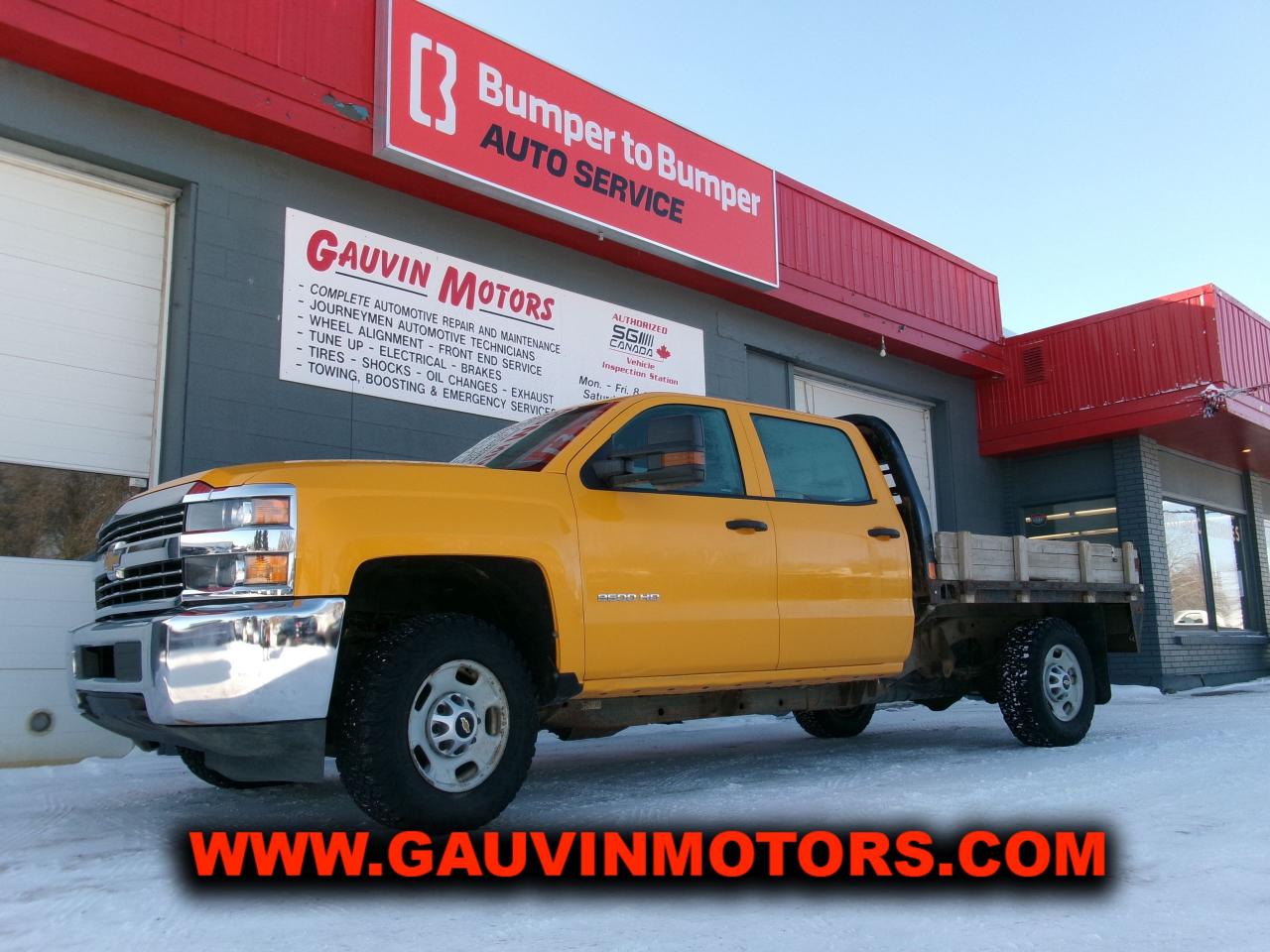 Used 2018 Chevrolet Silverado 2500 HD 4WD Crew Flat Deck Loaded, Inspected & Serviced for sale in Swift Current, SK