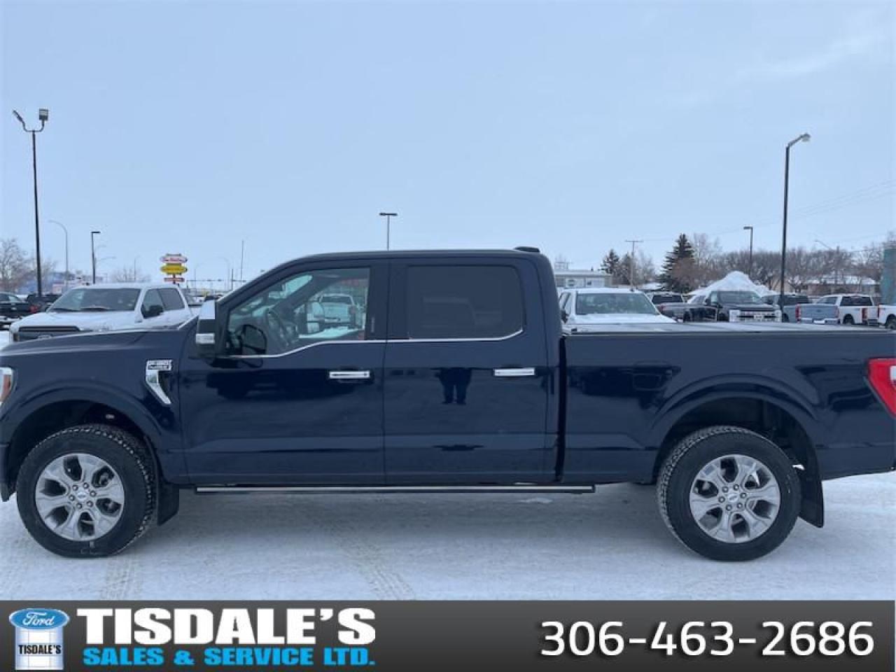 Used 2022 Ford F-150 Platinum  - Leather Seats -  Cooled Seats for sale in Kindersley, SK