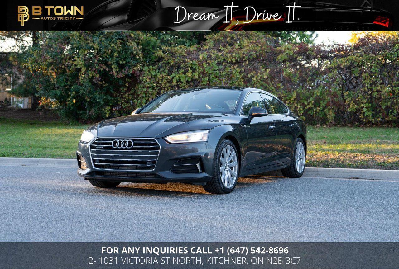 <meta charset=utf-8 />
<strong>2018 Audi A5 Sportback Progressive



</strong>

Comes with Heated seats, Leather Seats, Apple carplay, Cruise control, Bluetooth, Am/Fm radio, Remote trunk release, Backup camera and many more features.





HST and licensing will be extra

* $999 Financing fee conditions may apply*



Financing Available at as low as 6.98% O.A.C



We approve everyone-good bad credit, newcomers, students.



Previously declined by bank ? No problem !!



Let the experienced professionals handle your credit application.

<meta charset=utf-8 />
Apply for pre-approval today !!



<span>At B TOWN AUTOS TRICITY we are not only Concerned about selling great used Vehicles at the most competitive prices at our new location </span><span class=address__address>1031 Victoria St N #2,<span> </span></span><span class=address__city>Kitchener,<span> </span></span><span class=address__province>Ontario,<span> </span></span><span class=address__postal-code>N2B 3C7</span><span>.</span> We also believe in the importance of establishing a lifelong relationship with our clients which starts from the moment you walk-in to the dealership. We,re here for you every step of the way and aims to provide the most prominent, friendly and timely service with each experience you have with us. You can think of us as being like ‘YOUR FAMILY IN THE BUSINESS’ where you can always count on us to provide you with the best automotive care.