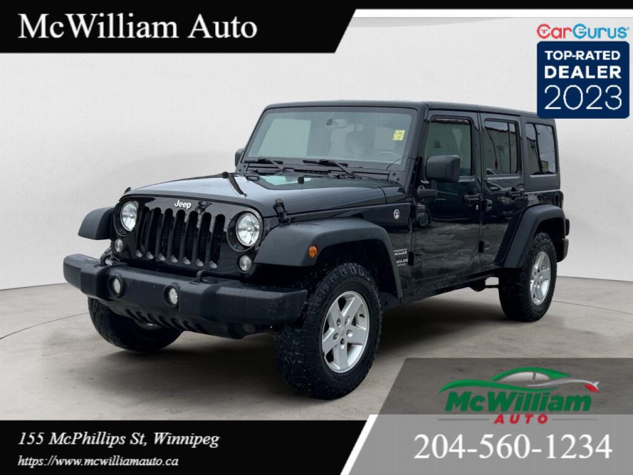 Used 2017 Jeep Wrangler Unlimited Sport 4DR 4X4 for sale in Winnipeg, MB