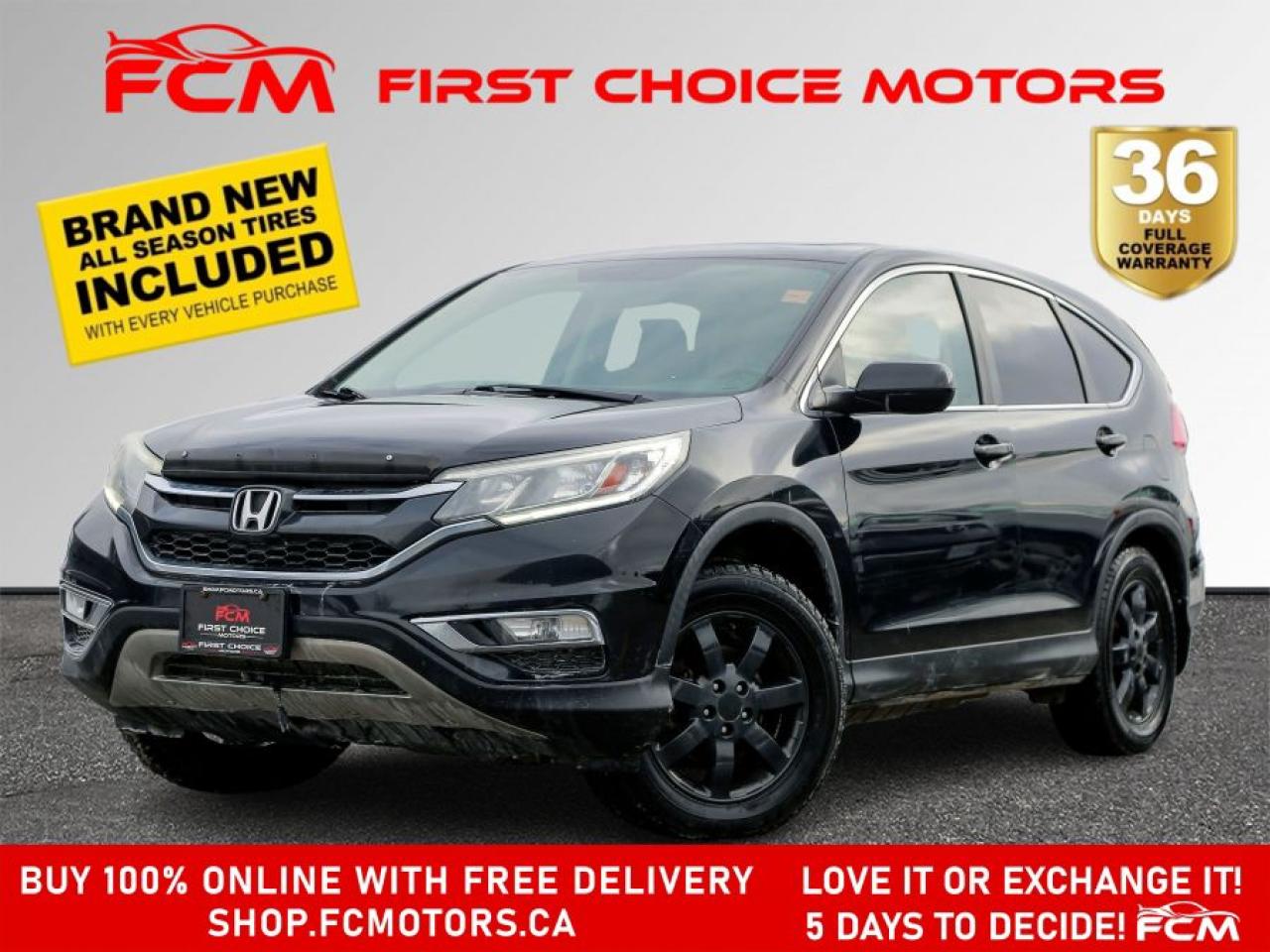 ** ** SPECIAL LIMITED TIME OFFER ** ** PURCHASE ANY VEHICLE THIS WEEK AND RECEIVE 4 BRAND-NEW ALL-SEASON TIRES AT NO ADDITIONAL COST!!! DON   T MISS THIS EXCLUSIVE CHANCE TO UPGRADE YOUR RIDE AND STAY PREPARED FOR ANY WEATHER!!! <br><br>EXCITING NEWS FROM FIRST CHOICE MOTORS! Our brand-new online showroom is now open to the public, bringing the ultimate car shopping experience right to your fingertips! Enjoy a 100% online car shopping experience, with over 500 certified vehicles in stock, comprehensive protection plans, and thousands of new auto parts & accessories available! Plus, for a limited time, were offering FREE deliveries across Ontario on all vehicle purchases! Dont miss out   visit Shop.fcmotors.ca to find and upgrade your perfect vehicle today!<br><br>Welcome to First Choice Motors, the largest car dealership in Toronto of pre-owned cars, SUVs, and vans priced between $5000-$15,000. With an impressive inventory of over 300 vehicles in stock, we are dedicated to providing our customers with a vast selection of affordable and reliable options. <br><br>Were thrilled to offer a used 2016 Honda CR-V EX-L, black color with 238,000km (STK#8246) This vehicle was $15990 NOW ON SALE FOR $13990. It is equipped with the following features:<br>- Automatic Transmission<br>- Leather Seats<br>- Sunroof<br>- Heated seats<br>- All wheel drive<br>- Bluetooth<br>- Reverse camera<br>- Alloy wheels<br>- Power windows<br>- Power locks<br>- Power mirrors<br>- Air Conditioning<br><br>At First Choice Motors, we believe in providing quality vehicles that our customers can depend on. All our vehicles come with a 36-day FULL COVERAGE warranty. We also offer additional warranty options up to 5 years for our customers who want extra peace of mind.<br><br>Furthermore, all our vehicles are sold fully certified with brand new brakes rotors and pads, a fresh oil change, and brand new set of all-season tires installed & balanced. You can be confident that this car is in excellent condition and ready to hit the road.<br><br>At First Choice Motors, we believe that everyone deserves a chance to own a reliable and affordable vehicle. Thats why we offer financing options with low interest rates starting at 7.9% O.A.C. Were proud to approve all customers, including those with bad credit, no credit, students, and even 9 socials. Our finance team is dedicated to finding the best financing option for you and making the car buying process as smooth and stress-free as possible.<br><br>Our dealership is open 7 days a week to provide you with the best customer service possible. We carry the largest selection of used vehicles for sale under $9990 in all of Ontario. We stock over 300 cars, mostly Hyundai, Chevrolet, Mazda, Honda, Volkswagen, Toyota, Ford, Dodge, Kia, Mitsubishi, Acura, Lexus, and more. With our ongoing sale, you can find your dream car at a price you can afford. Come visit us today and experience why we are the best choice for your next used car purchase!<br><br>All prices exclude a $10 OMVIC fee, license plates & registration  and ONTARIO HST (13%)