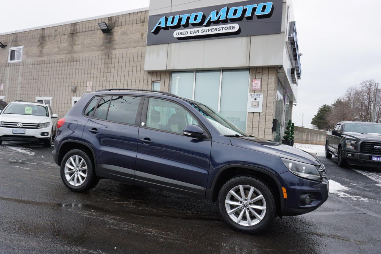 Used 2017 Volkswagen Tiguan 2.0L WOLFSBURG AWD CERTIFIED *ACCIDENT FREE* CAMERA BLUETOOTH LEATHER HEATED SEATS CRUISE ALLOYS for sale in Burlington, ON