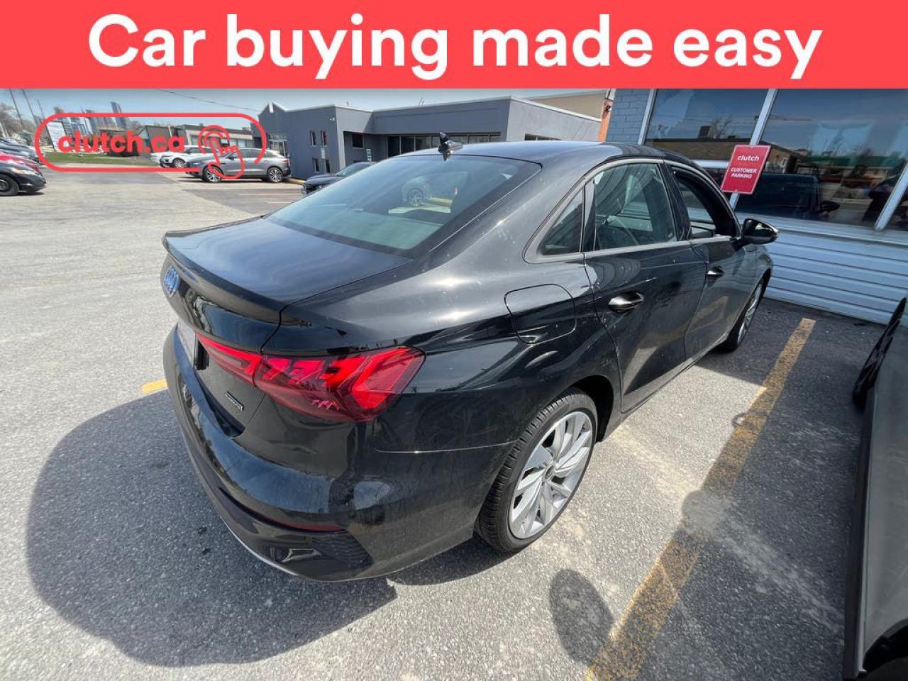 Used 2022 Audi A3 Komfort AWD w/ Apple CarPlay & Android Auto, Power Moonroof, Rearview Cam for sale in Toronto, ON