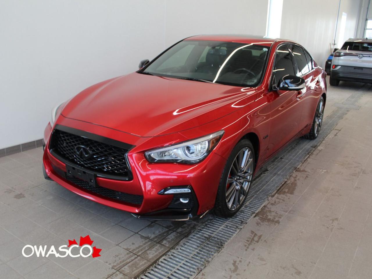 Used 2021 Infiniti Q50 3.0L RED 400 Sport I-Line! Unique! Fast! Beautiful for sale in Whitby, ON