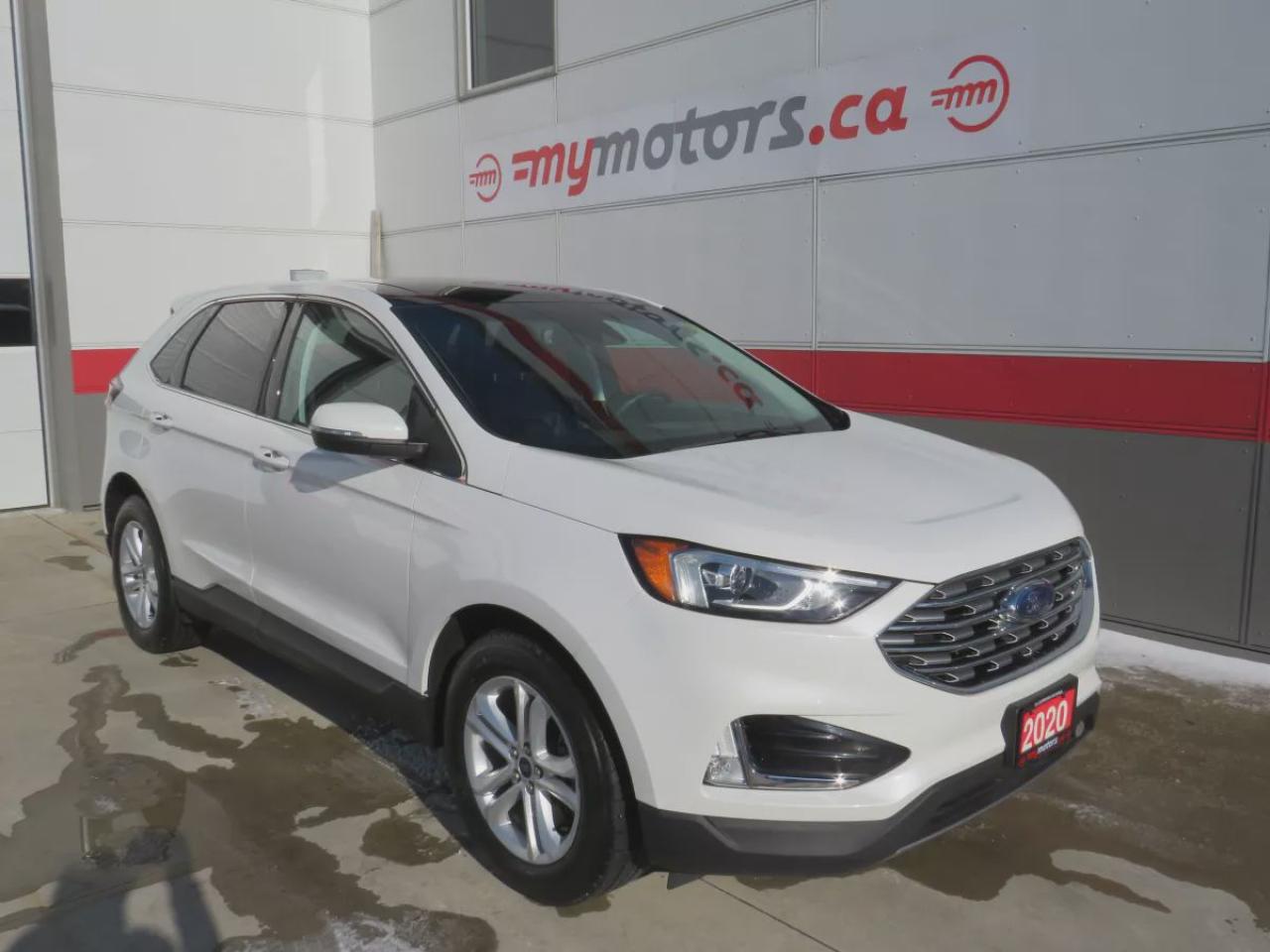 Used 2020 Ford Edge SEL (**AWD**ALLOY RIMS**LEATHER**PANORAMIC SUNROOF**REMOTE START**FOG LIGHTS**POWER SEATS**NAVIGATION**DIGITAL TOUCHSCREEN**REVERSE CAMERA**HEATED SEATS**FORD CUSTOM REAR PRIVACY COVER**FORD CUSTOM FRONT AND REAR RUBBER MATS**POWER TAILGATE**PUSH BUTTON S for sale in Tillsonburg, ON