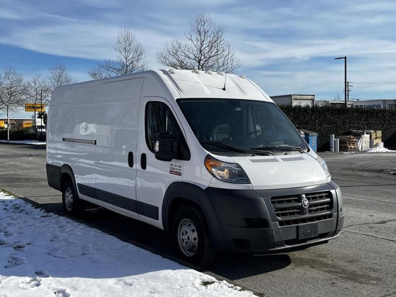 2017 RAM Promaster 3500 High Roof Cargo Van Tradesman 159-inch WheeBase, 3.6L, 6 cylinder, 2 door, automatic, FWD, 4-Wheel ABS, cruise control, air conditioning, AM/FM radio, power door locks, power windows, power mirrors, white exterior, black interior, cloth.  $41,530.00 plus $375 processing fee, $41,905.00 total payment obligation before taxes.  Listing report, warranty, contract commitment cancellation fee, financing available on approved credit (some limitations and exceptions may apply). All above specifications and information is considered to be accurate but is not guaranteed and no opinion or advice is given as to whether this item should be purchased. We do not allow test drives due to theft, fraud, acts of vandalism and undetectable impaired driving. Instead we provide the following benefits: Complimentary Warranty (with options to extend), Limited Money Back Satisfaction Guarantee on Fully Completed Contracts, Contract Commitment Cancellation, and an Open-Ended Sell-Back Option. Ask seller for details or call 604-522-REPO(7376) to confirm listing availability.