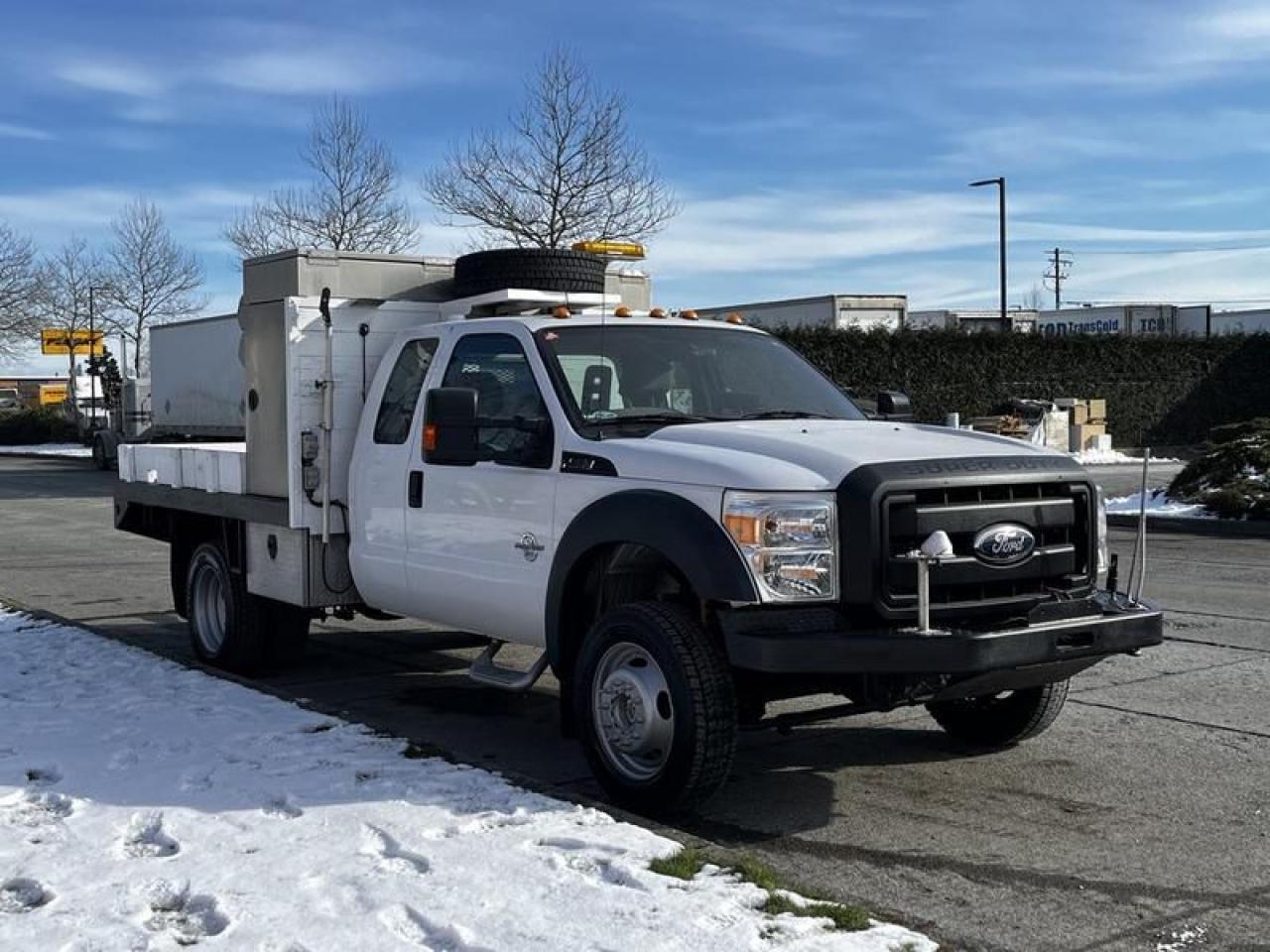 Used 2011 Ford F-450 SD Flat Deck Powerstroke Diesel  4WD for sale in Burnaby, BC