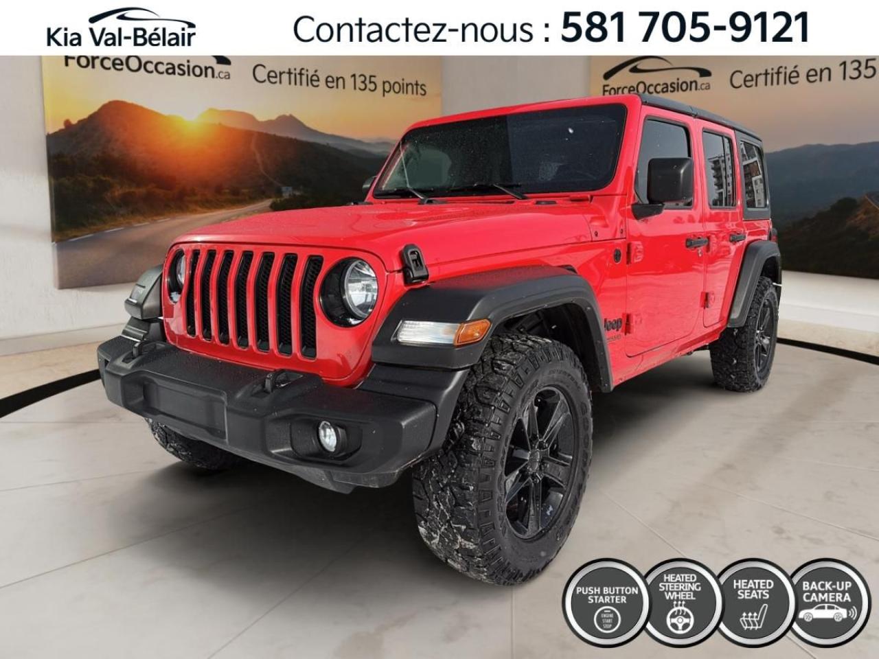 Used 2022 Jeep Wrangler UNLIMITED SPORT ALTITUDE *4X4 *DIESEL *CAMÉRA *A/C for sale in Québec, QC