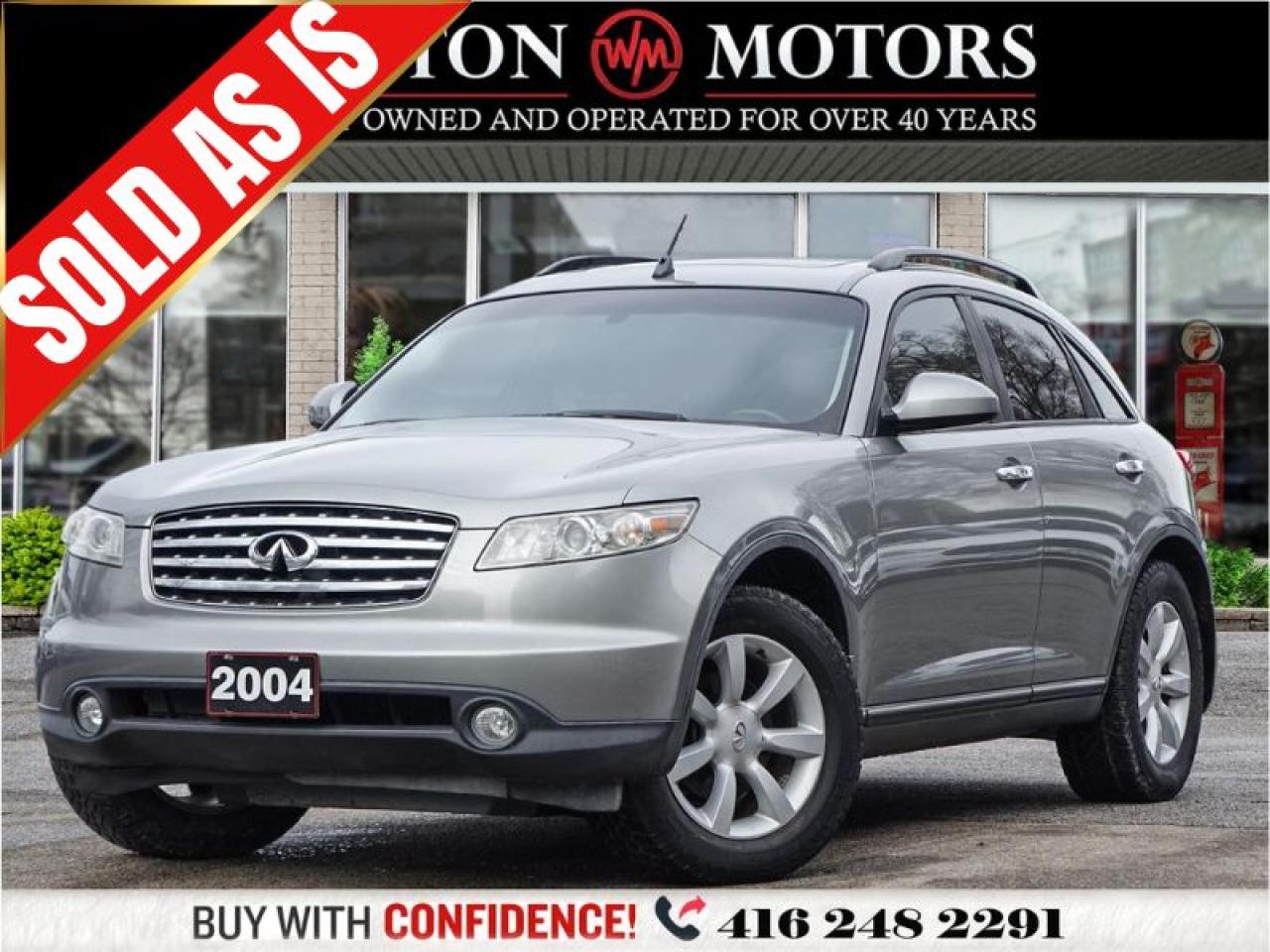 Used 2004 Infiniti FX35 SOLD AS IS*3.5L*5 PASS*REV-CAM*SUNROOF*NAV* for sale in Toronto, ON