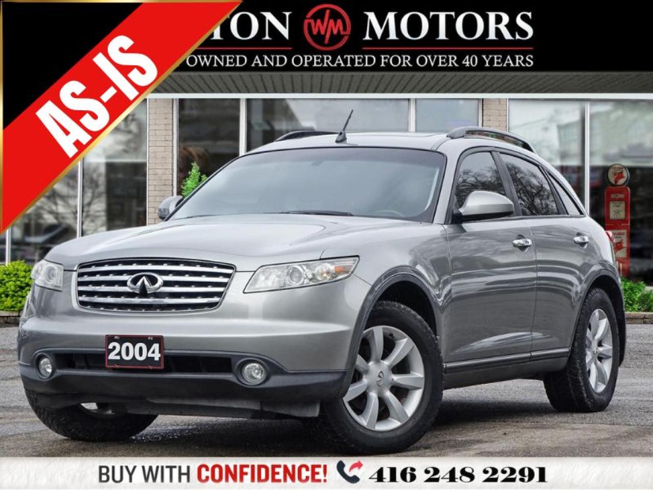 Used 2004 Infiniti FX35 SOLD AS IS*3.5L*5 PASS*REV-CAM*SUNROOF*NAV* for sale in Toronto, ON