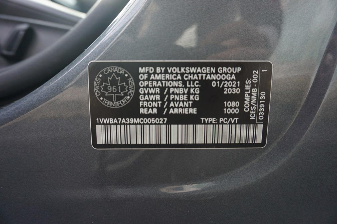 2021 Volkswagen Passat HIGHLINE CERTIFIED CAMERA BLUETOOTH LEATHER HEATED SEATS SUNROOF CRUISE ALLOYS - Photo #38