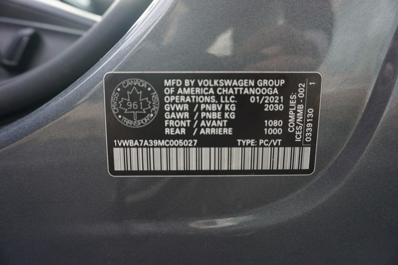 2021 Volkswagen Passat HIGHLINE CERTIFIED CAMERA BLUETOOTH LEATHER HEATED SEATS SUNROOF CRUISE ALLOYS - Photo #38