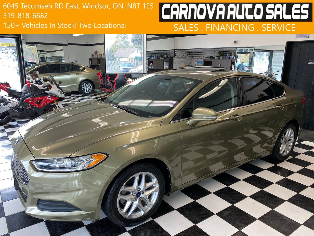 2013 Ford Fusion SE+Bluetooth+Heated Seats+A/C+Sunroof Photo
