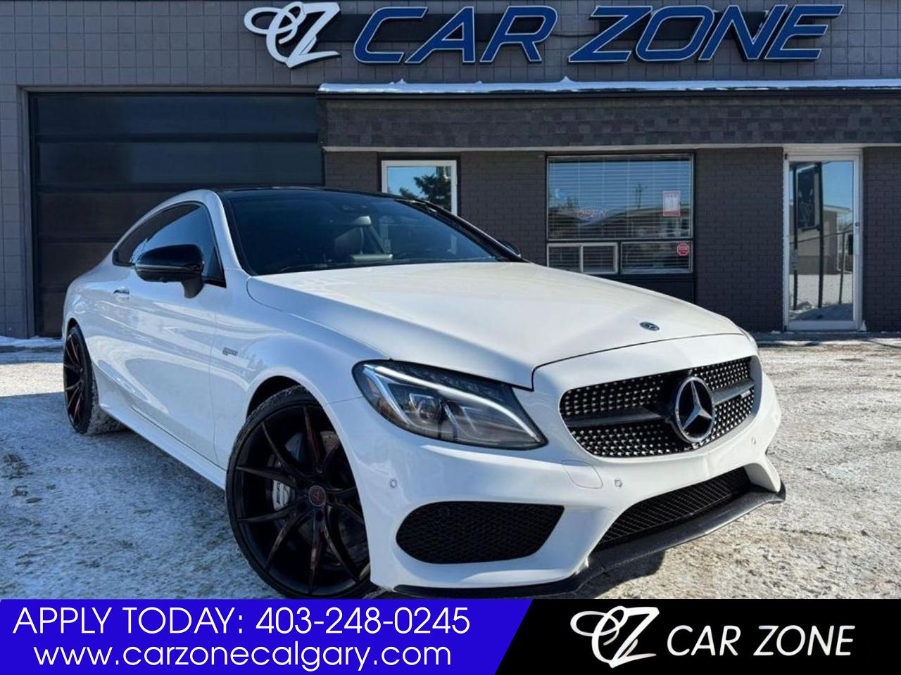 <p><strong>2018 Mercedes-Benz C 43 AMG 4MATIC – Performance & Luxury Combined!</strong></p><p>Experience the perfect blend of power, luxury, and all-weather capability with this <strong>2018 Mercedes-Benz C 43 AMG 4MATIC</strong>. Powered by a <strong>3.0L Bi-Turbo V6 engine</strong> producing 362 horsepower, paired with a <strong>9-speed automatic transmission</strong> and Mercedes’ renowned <strong>4MATIC all-wheel-drive system</strong>, this performance sedan delivers an exhilarating driving experience in any condition.</p><h3><strong>Key Features:</strong></h3><p><strong>AMG Performance Package</strong> – Sport-tuned suspension, dynamic drive modes<br /><strong>Premium Leather Interior</strong> – Heated front seats, AMG styling<br /><strong>Advanced Technology</strong> – 8.4” infotainment screen, Apple CarPlay & Android Auto<br /><strong>Panoramic Sunroof</strong> – Enjoy an open-air feel<br /><strong>Premium Sound System</strong> – Crystal-clear audio for every drive<br /><strong>19” AMG Wheels</strong> – Sporty and stylish</p><p>With its aggressive AMG styling, refined cabin, and track-inspired performance, this C 43 AMG is perfect for those who want luxury without compromising on excitement.</p><p><strong>Come see it today!</strong> Contact us to schedule a test drive.</p><p>Visit our website for the <a href=https://vhr.carfax.ca/?id=sqXRXR1fmpxDxIzyQx2hZQV0KX07ONDX><span style=color: #3598db;><strong>CARFAX LINK</strong></span></a></p><p>Looking for Your Dream Car? Call Car Zone Today!</p><p><span style=font-family: Inter, ui-sans-serif, system-ui, -apple-system, BlinkMacSystemFont, Segoe UI, Roboto, Helvetica Neue, Arial, Noto Sans, sans-serif, Apple Color Emoji, Segoe UI Emoji, Segoe UI Symbol, Noto Color Emoji;>Thanks for viewing our Car Zone inventory. All of our vehicles come fully detailed with a Carfax and a mechanical fitness assessment. Drive this home today! Easy financing options. All credit welcome. <strong><a href=https://carzonecalgary.ca/financing/><span style=color: #3598db;>APPLY NOW</span></a> </strong>We even take trades. Same day approvals at <a href=https://carzonecalgary.ca/><strong><span style=color: #3598db;>CARZONECALGARY</span></strong></a> or visit us in person at 2036 36 Street SE Calgary for a hassle free test drive. Let our friendly team of experts book an appointment with you and show you the Car Zone difference! AMVIC licensed dealer. </span></p>