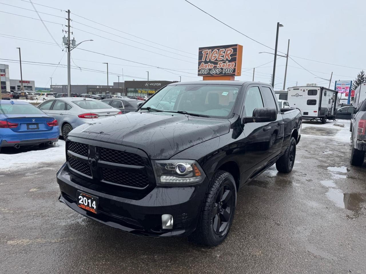 Used 2014 RAM 1500 ST, 4X4, V6, QUAD CAB, BLACK ON BLACK, AS IS for sale in London, ON