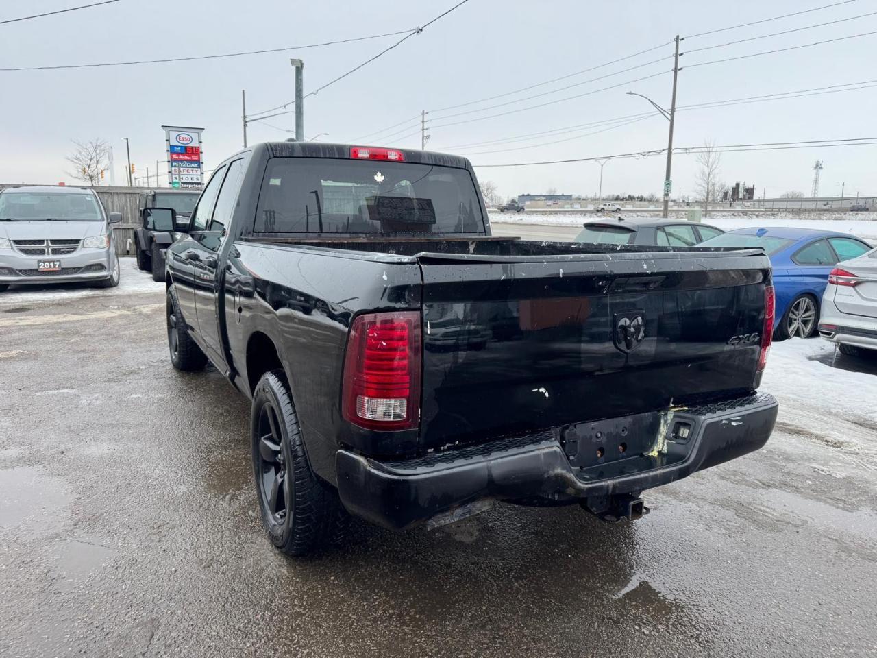 2014 RAM 1500 ST, 4X4, V6, QUAD CAB, BLACK ON BLACK, AS IS - Photo #3