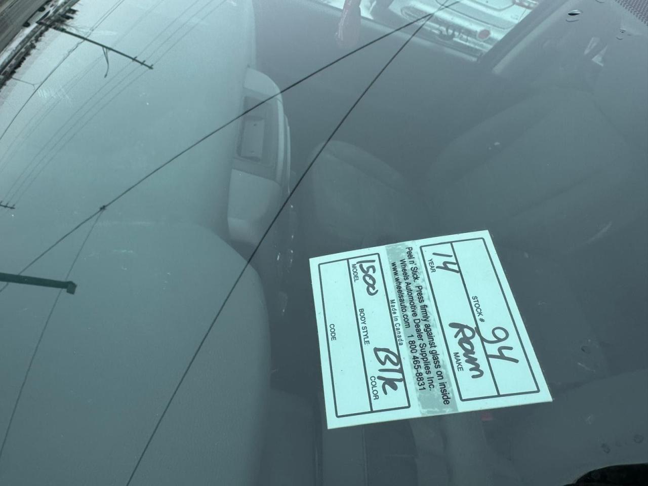 2014 RAM 1500 ST, 4X4, V6, QUAD CAB, BLACK ON BLACK, AS IS - Photo #17
