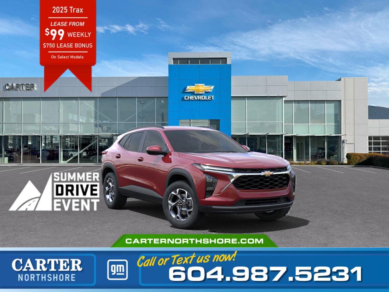New 2025 Chevrolet Trax LT FWD | Lease $99 Weekly w/$750 Lease Bonus! for sale in North Vancouver, BC
