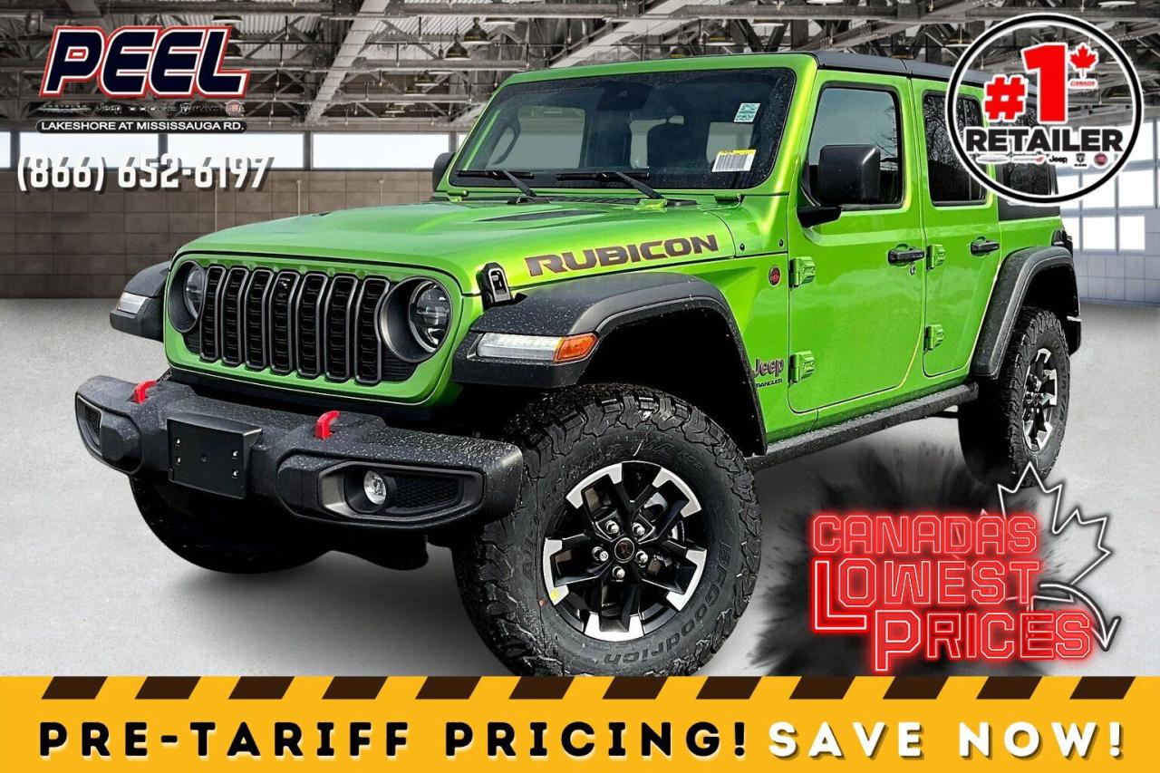 New 2025 Jeep Wrangler RUBICON 4 DOOR | Leather | Hardtop | Tech & Conv for sale in Mississauga, ON