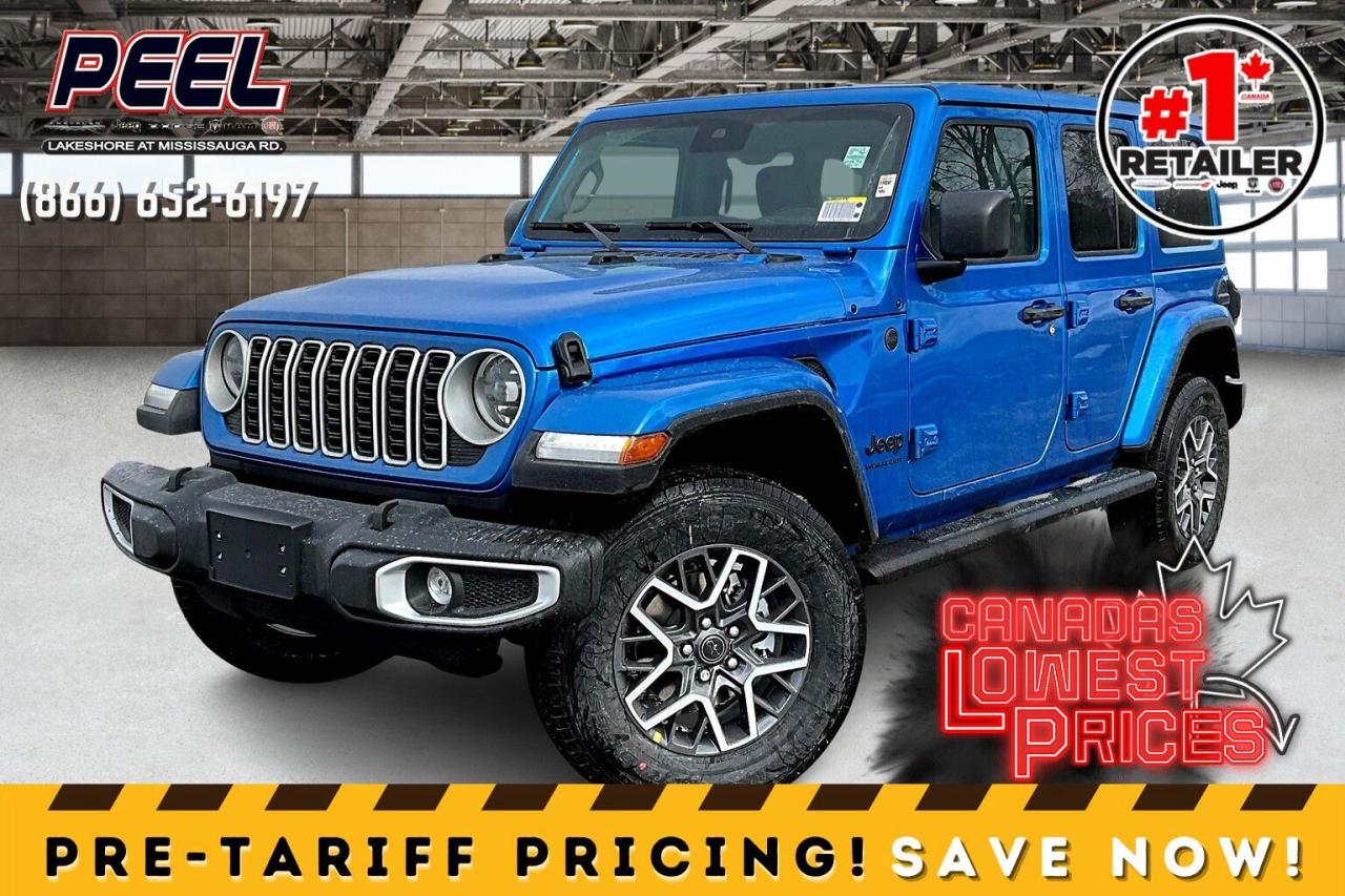 New 2025 Jeep Wrangler SAHARA 4 DOOR | Leather | Painted Hardtop | Steps for sale in Mississauga, ON