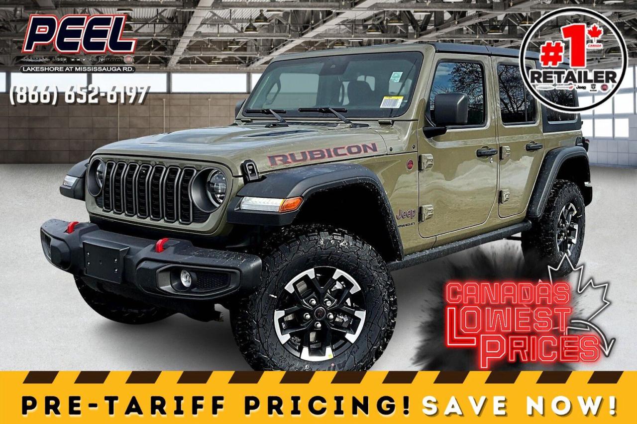 New 2025 Jeep Wrangler RUBICON 4 DR | Leather | Tech & Conv Grp | Hardtop for sale in Mississauga, ON