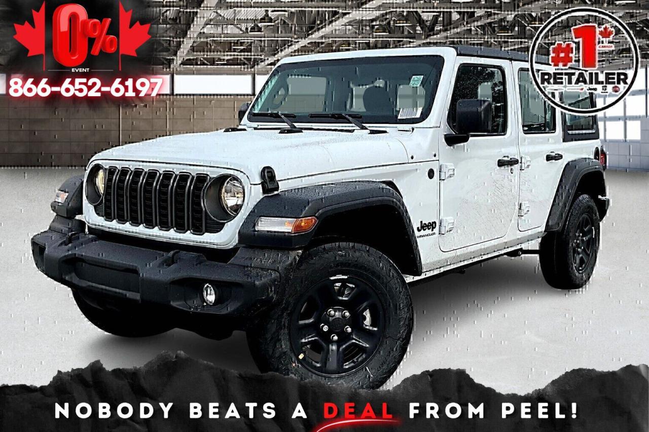 New 2025 Jeep Wrangler SPORT 4 DOOR | Power Windows & Locks | Hardtop for sale in Mississauga, ON