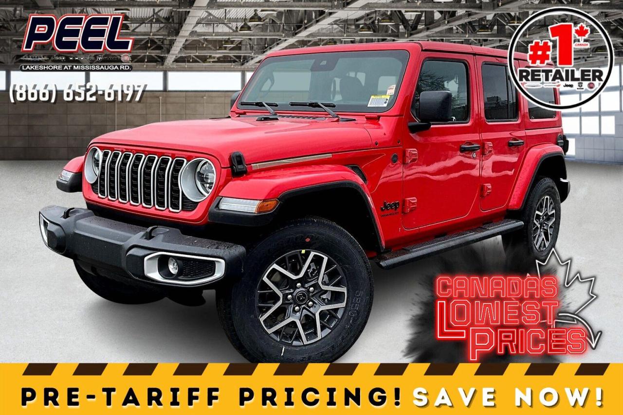 New 2025 Jeep Wrangler SAHARA 4 DOOR | Leather | Painted Hardtop | Steps for sale in Mississauga, ON