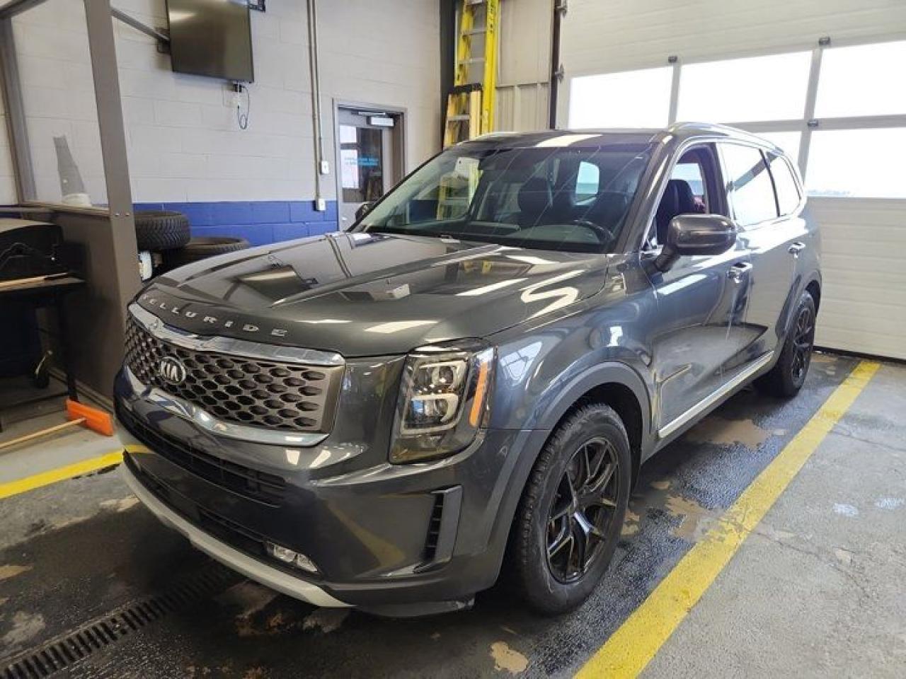 Look at this certified 2020 Kia Telluride EX V6 AWD | Leather | Smart Cruise | Sunroof | Nav | Heated Steering + Seats | CarPlay + Android | . Its Automatic transmission and 3.8 L engine will keep you going. This Kia Telluride features the following options: Sunroof, Reverse Camera, Navigation System, Leather, Heated Steering Wheel, Air Conditioning, Adaptive Cruise Control, Bluetooth, Heated Seats, and Tilt Steering Wheel. Test drive this vehicle at Mark Wilsons Better Used Cars, 5055 Whitelaw Road, Guelph, ON N1H 6J4.60+ years of World Class Service!450+ Live Market Priced VEHICLES! ONE MASSIVE LOCATION!Free Local Delivery Available!FINANCING! - Better than bank rates! 6 Months No Payments available on approved credit OAC. Zero Down Available. We have expert licensed credit specialists to secure the best possible rate for you and keep you on budget ! We are your financing broker, let us do all the leg work on your behalf! Click the RED Apply for Financing button to the right to get started or drop in today!BAD CREDIT APPROVED HERE! - You dont need perfect credit to get a vehicle loan at Mark Wilsons Better Used Cars! We have a dedicated licensed team of credit rebuilding experts on hand to help you get the car of your dreams!WE LOVE TRADE-INS! - Top dollar trade-in values!SELL us your car even if you dont buy ours! HISTORY: Free Carfax report included.Certification included! No shady fees for safety!EXTENDED WARRANTY: Available30 DAY WARRANTY INCLUDED: 30 Days, or 3,000 km (mechanical items only). No Claim Limit (abuse not covered)5 Day Exchange Privilege! *(Some conditions apply)CASH PRICES SHOWN: Excluding HST and Licensing Fees.2019 - 2024 vehicles may be daily rentals. Please inquire with your Salesperson.