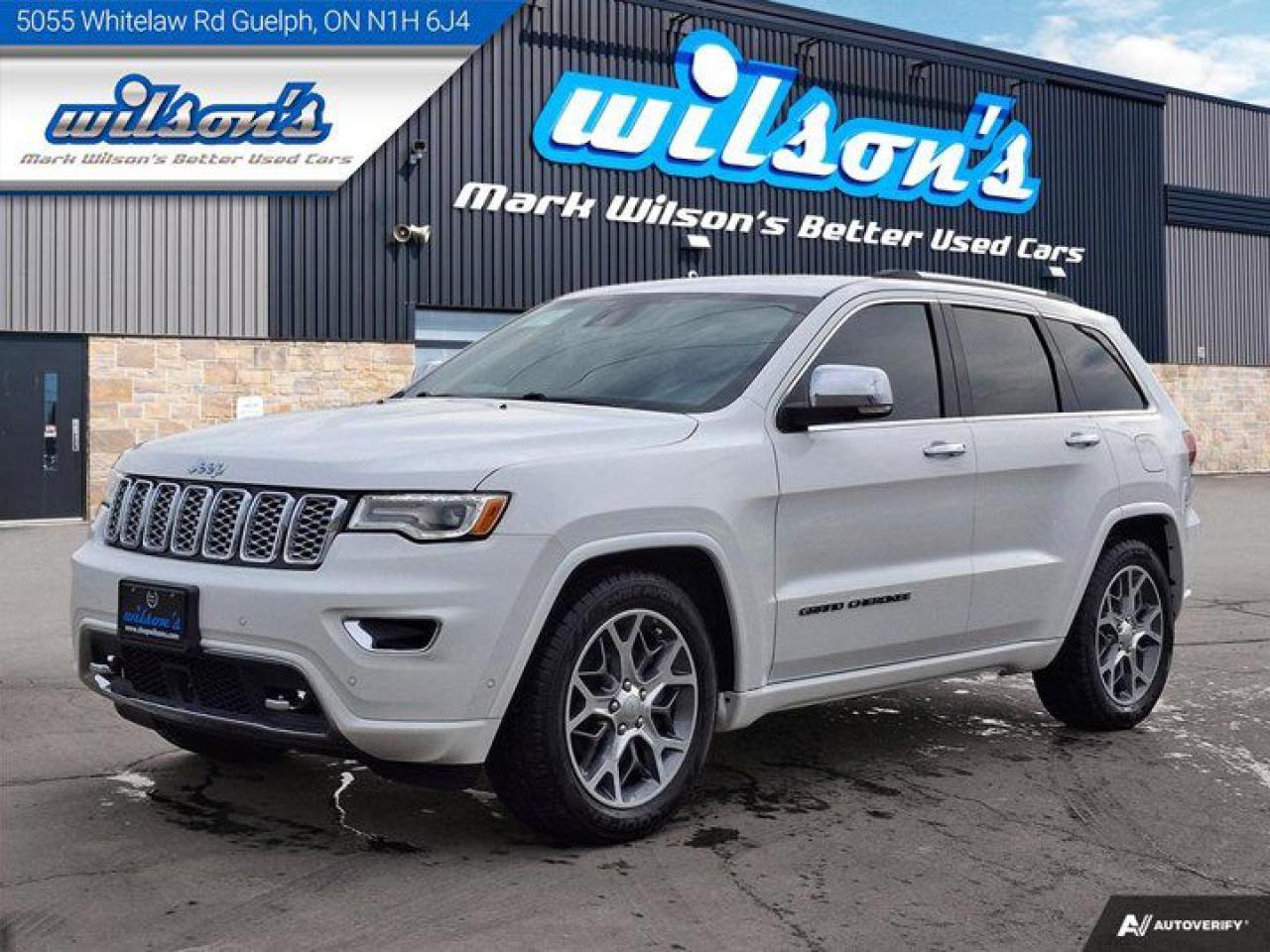 Look at this certified 2021 Jeep Grand Cherokee Overland V6 4X4 - Navigation | Pano Sunroof | Nappa Leather | Vented Seats | ProTech Group | . Its Automatic transmission and 3.6 L engine will keep you going. This Jeep Grand Cherokee comes equipped with these options: Reverse Camera, Panoramic Roof, Navigation System, Leather, Air Conditioning, Air Conditioned Seats, 4X4, Bluetooth, Tilt Steering Wheel, and Steering Radio Controls. See it for yourself at Mark Wilsons Better Used Cars, 5055 Whitelaw Road, Guelph, ON N1H 6J4.60+ years of World Class Service!450+ Live Market Priced VEHICLES! ONE MASSIVE LOCATION!Free Local Delivery Available!FINANCING! - Better than bank rates! 6 Months No Payments available on approved credit OAC. Zero Down Available. We have expert licensed credit specialists to secure the best possible rate for you and keep you on budget ! We are your financing broker, let us do all the leg work on your behalf! Click the RED Apply for Financing button to the right to get started or drop in today!BAD CREDIT APPROVED HERE! - You dont need perfect credit to get a vehicle loan at Mark Wilsons Better Used Cars! We have a dedicated licensed team of credit rebuilding experts on hand to help you get the car of your dreams!WE LOVE TRADE-INS! - Top dollar trade-in values!SELL us your car even if you dont buy ours! HISTORY: Free Carfax report included.Certification included! No shady fees for safety!EXTENDED WARRANTY: Available30 DAY WARRANTY INCLUDED: 30 Days, or 3,000 km (mechanical items only). No Claim Limit (abuse not covered)5 Day Exchange Privilege! *(Some conditions apply)CASH PRICES SHOWN: Excluding HST and Licensing Fees.2019 - 2024 vehicles may be daily rentals. Please inquire with your Salesperson.