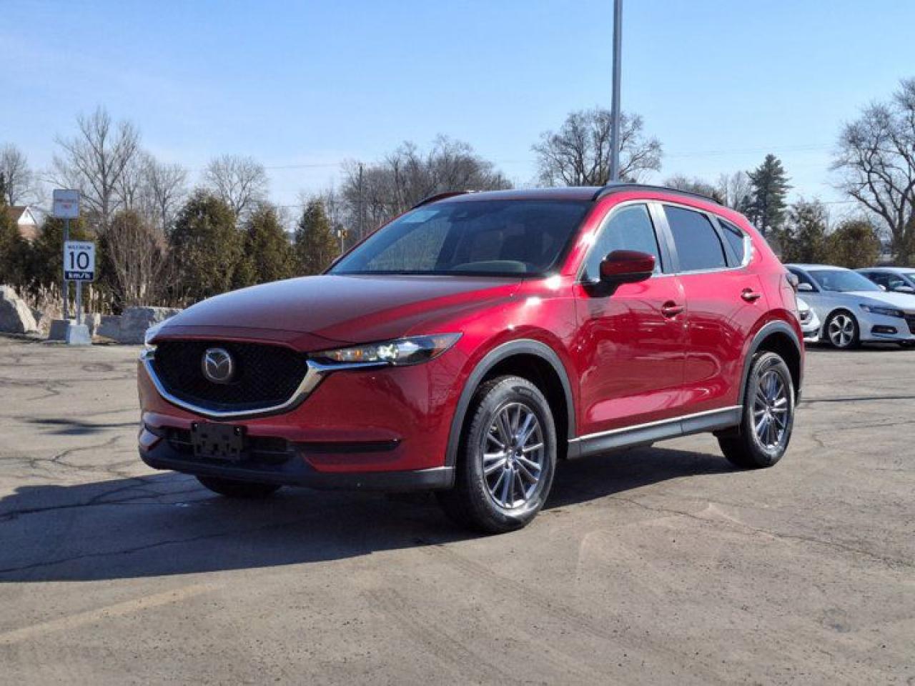 Come see this certified 2019 Mazda CX-5 GS AWD | Sunroof | Heated Steering + Seats | Split Leather | Power Liftgate | . Its Automatic transmission and 2.5 L engine will keep you going. This Mazda CX-5 has the following options: Sunroof, Reverse Camera, Lane Departure Warning, Heated Steering Wheel, Dual Zone Climate Control, Air Conditioning, Heated Seats, Tilt Steering Wheel, Steering Radio Controls, and Power Windows. See it for yourself at Mark Wilsons Better Used Cars, 5055 Whitelaw Road, Guelph, ON N1H 6J4.60+ years of World Class Service!450+ Live Market Priced VEHICLES! ONE MASSIVE LOCATION!Free Local Delivery Available!FINANCING! - Better than bank rates! 6 Months No Payments available on approved credit OAC. Zero Down Available. We have expert licensed credit specialists to secure the best possible rate for you and keep you on budget ! We are your financing broker, let us do all the leg work on your behalf! Click the RED Apply for Financing button to the right to get started or drop in today!BAD CREDIT APPROVED HERE! - You dont need perfect credit to get a vehicle loan at Mark Wilsons Better Used Cars! We have a dedicated licensed team of credit rebuilding experts on hand to help you get the car of your dreams!WE LOVE TRADE-INS! - Top dollar trade-in values!SELL us your car even if you dont buy ours! HISTORY: Free Carfax report included.Certification included! No shady fees for safety!EXTENDED WARRANTY: Available30 DAY WARRANTY INCLUDED: 30 Days, or 3,000 km (mechanical items only). No Claim Limit (abuse not covered)5 Day Exchange Privilege! *(Some conditions apply)CASH PRICES SHOWN: Excluding HST and Licensing Fees.2019 - 2024 vehicles may be daily rentals. Please inquire with your Salesperson.