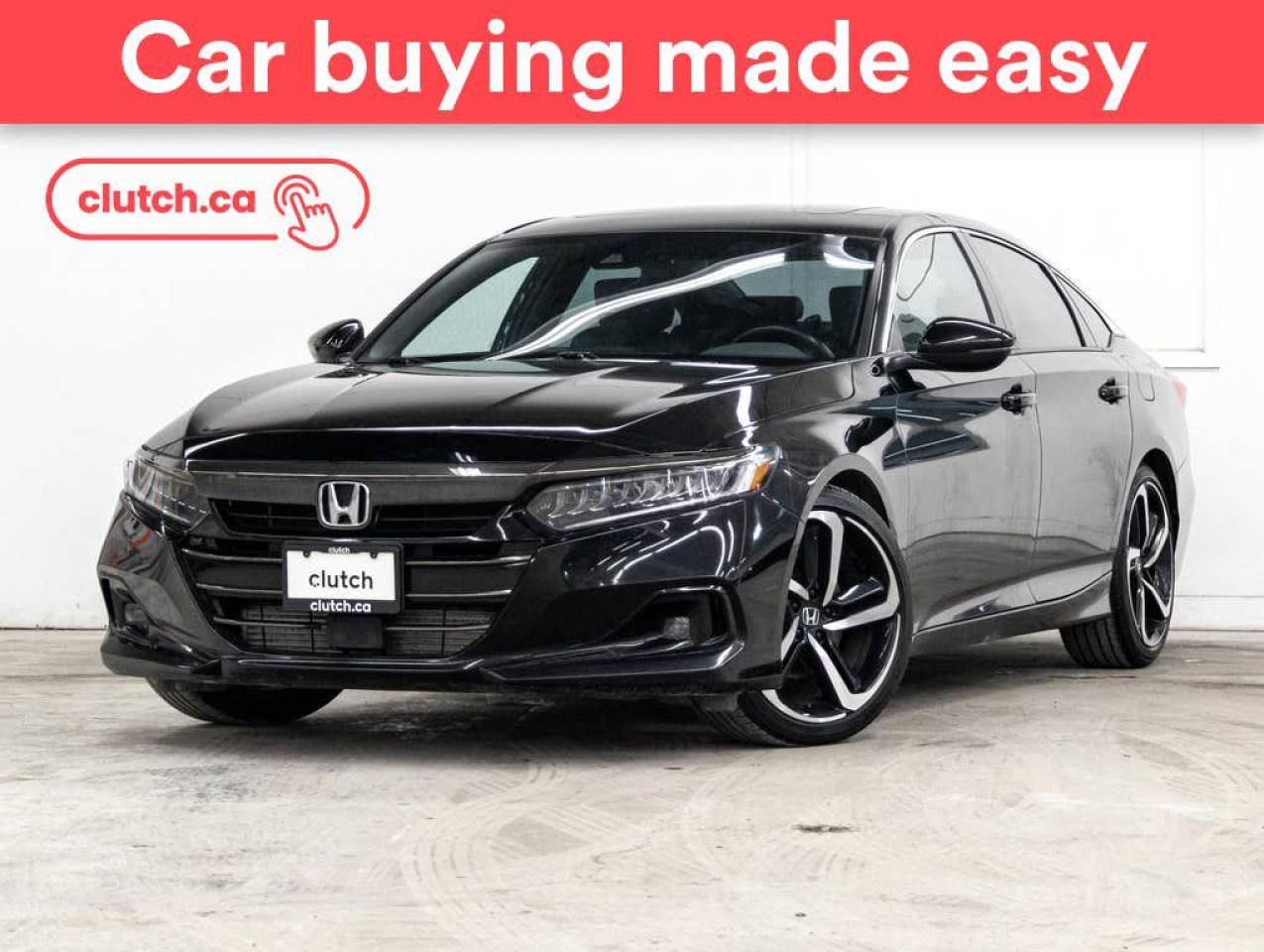 Used 2021 Honda Accord Sport w/ Apple CarPlay & Android Auto, Power Moonroof, Rearview Cam for sale in Toronto, ON