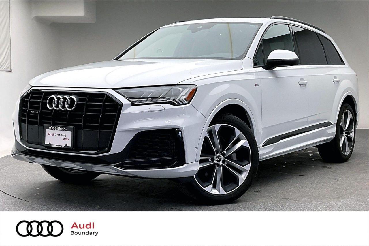 You can expect that this vehicle will feel like a brand new car with the Audi Certified :plus Program. The entails a 300 check-point service inspection, up to 5 years of factory warranty or 100,000KM from the original service date, 30-day/2000 KM exchange privilege, a FREE CarFax and 24/7 Roadside Assistance. Visit us at OpenRoad Audi Boundary and book a test drive with one of our Audi Brand Specialists! We look forward to seeing you soon!