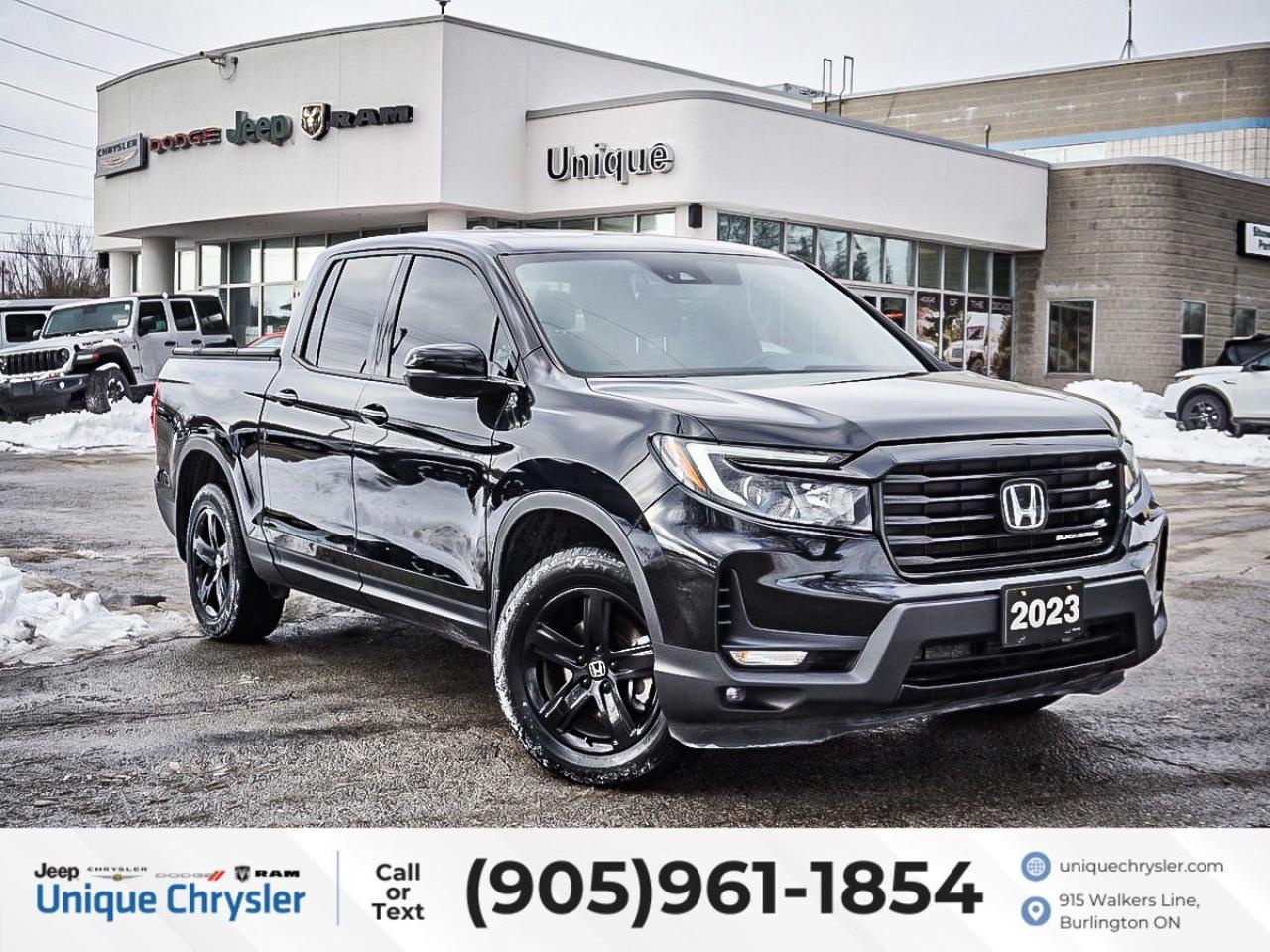 Used 2023 Honda Ridgeline Black Edition AWD| SUNROOF| LEATHER| TONNEAU COVER for sale in Burlington, ON