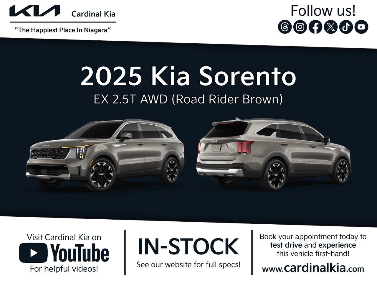 New 2025 Kia Sorento EX for sale in Niagara Falls, ON