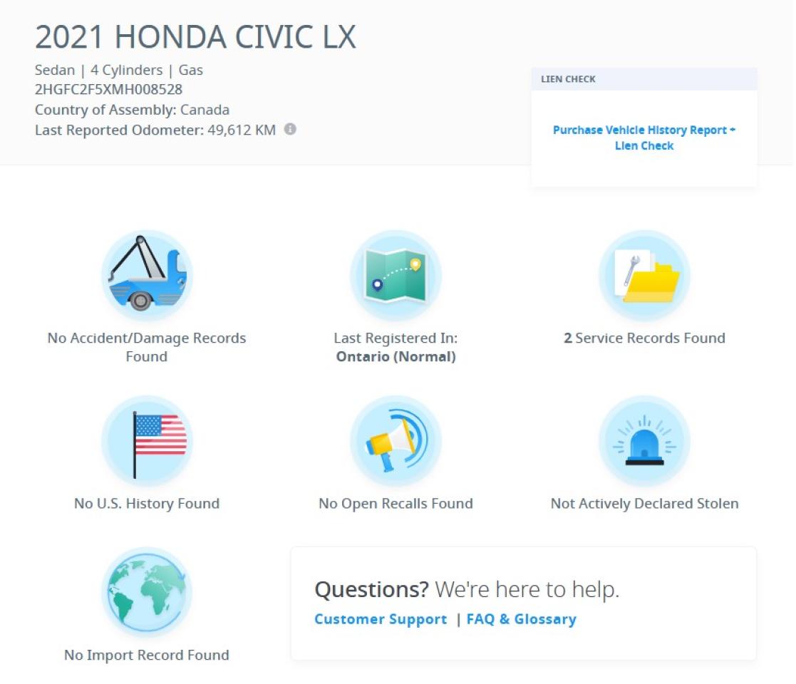 2021 Honda Civic Civic LX AUTO LOW KM NO ACCIDENT LANE KEEP Photo2