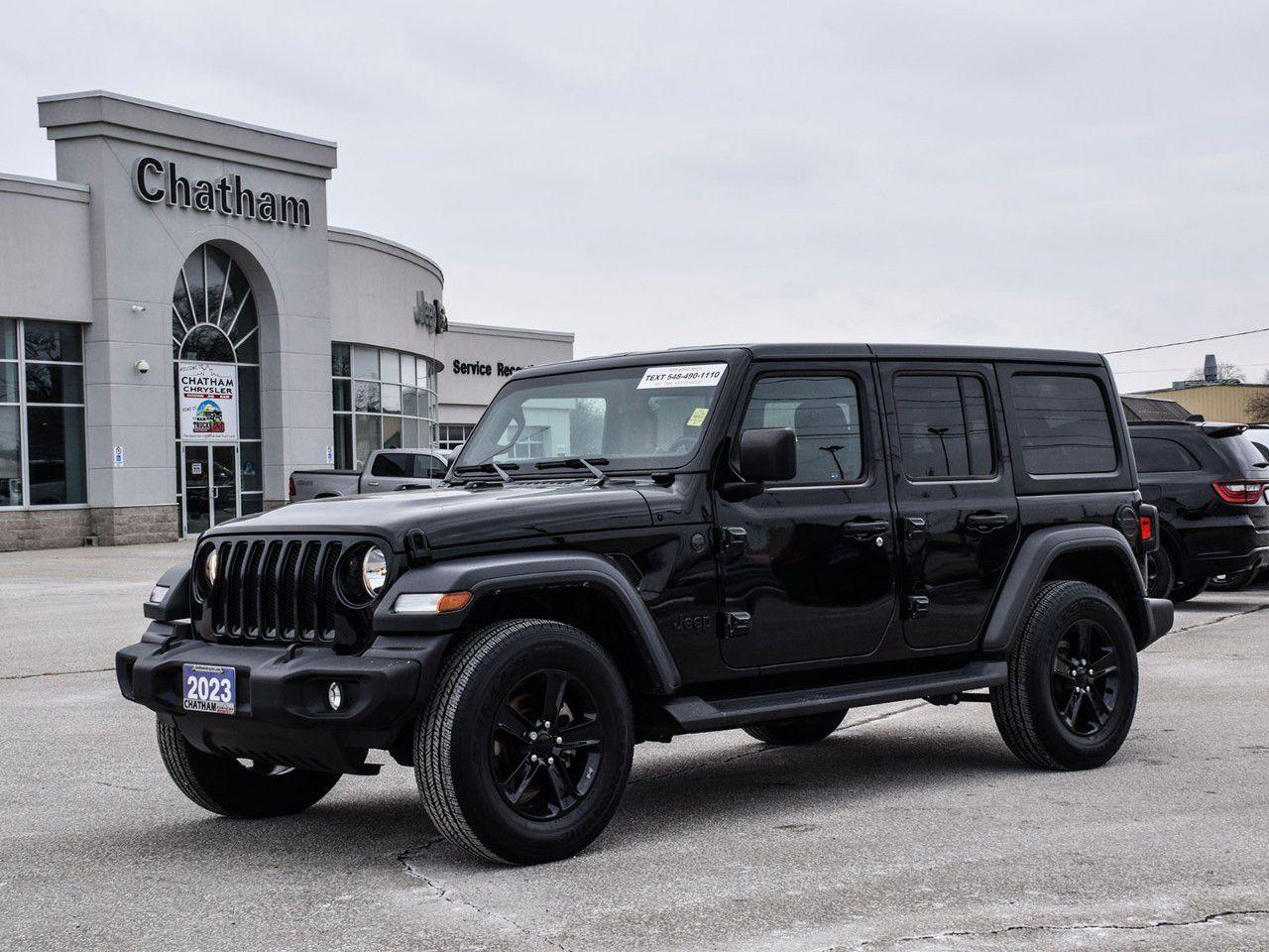 Used 2023 Jeep Wrangler SPORT ALTITUDE 4 DOOR 4X4 for sale in Chatham, ON